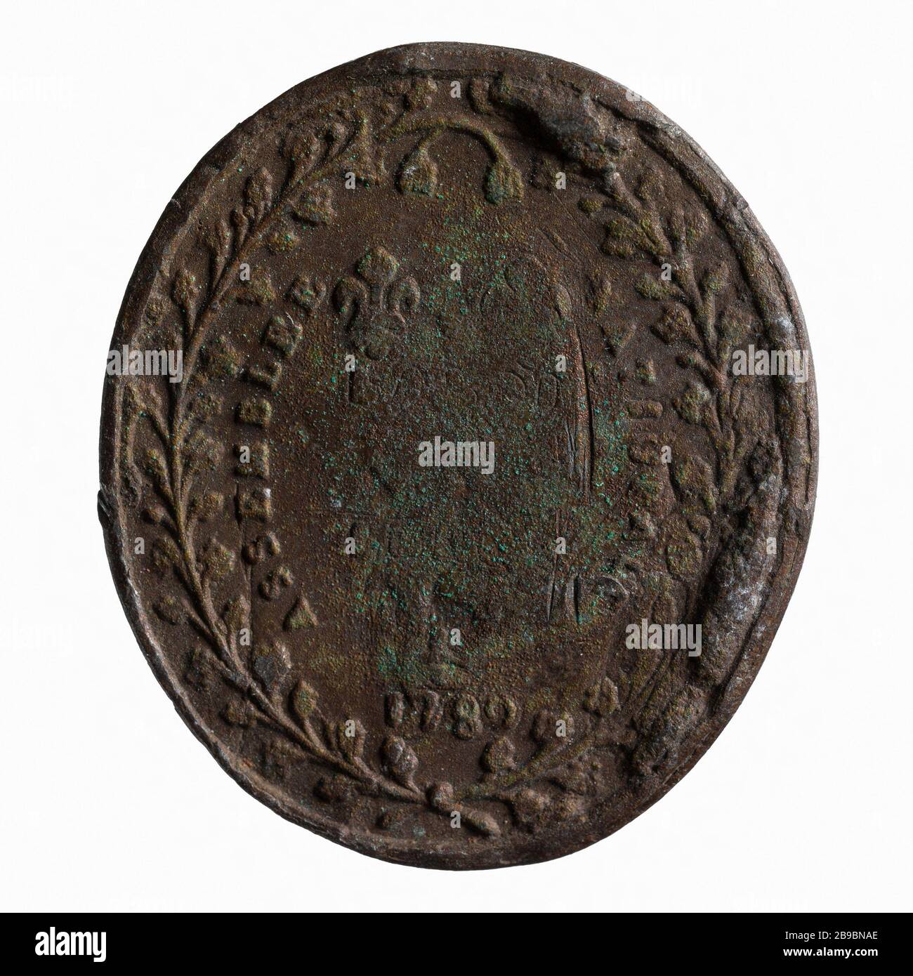 Assemblea Nazionale, 1789 (titolo fittizio) Médaille de Assemblée nationale, 1789. Parigi, musée Carnavalet. Foto Stock