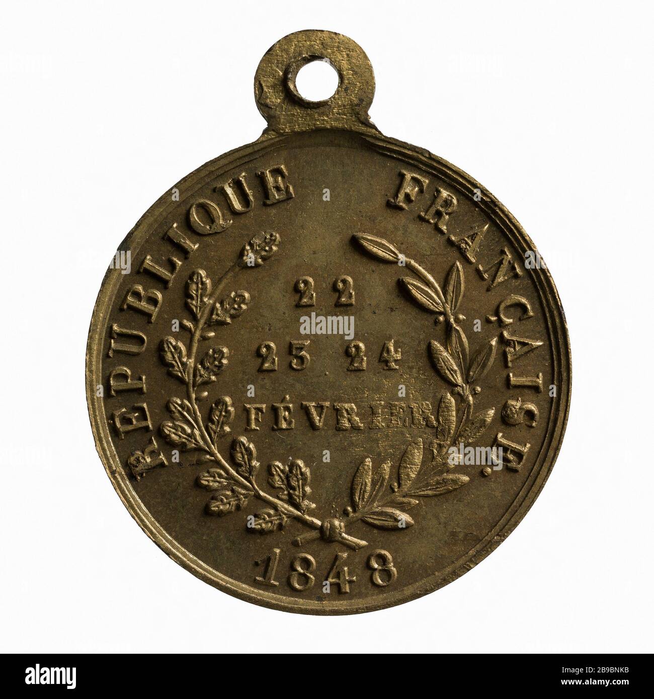 Tributo alla rivoluzione del 1848, 22 al 24 febbraio 1848 (titolo fittizio) Alphonse-Alexandre Houzelot. Médaille de l'hommage à la Révolution de 1848, 22 au 24 février 1848. Parigi, musée Carnavalet. Foto Stock Tributo alla rivoluzione del 1848, 22 al 24 febbraio 1848 (titolo fittizio) Alphonse-Alexandre Houzelot. Médaille de l'hommage à la Révolution de 1848, 22 au 24 février 1848. Parigi, musée Carnavalet. Foto Stock
