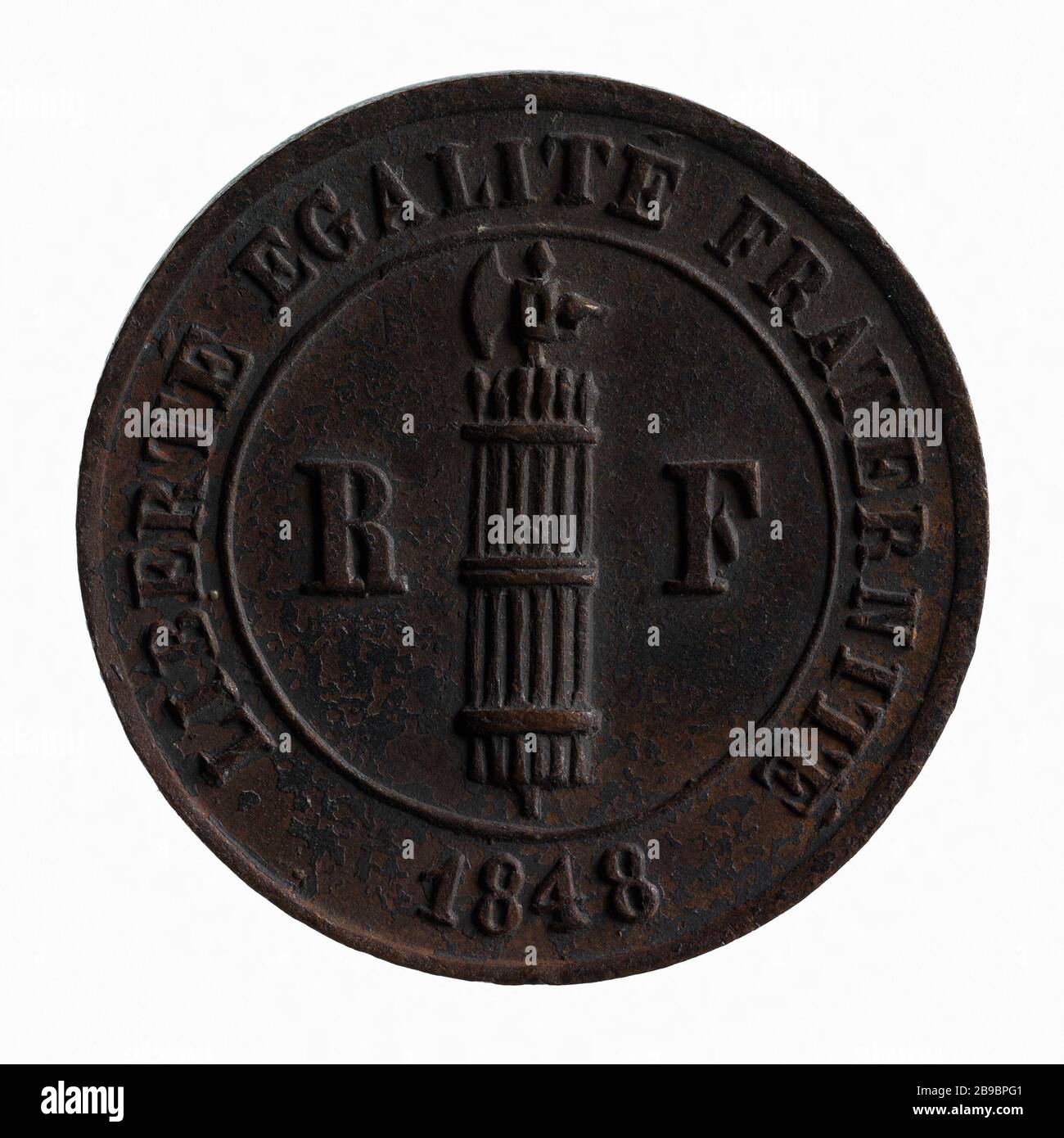 Libertà, uguaglianza, fraternità ', 1848 (titolo registrato (lettera)) Anonyme. «Liberté, égalité, fraternité», 1848-1849. Parigi, musée Carnavalet. Foto Stock