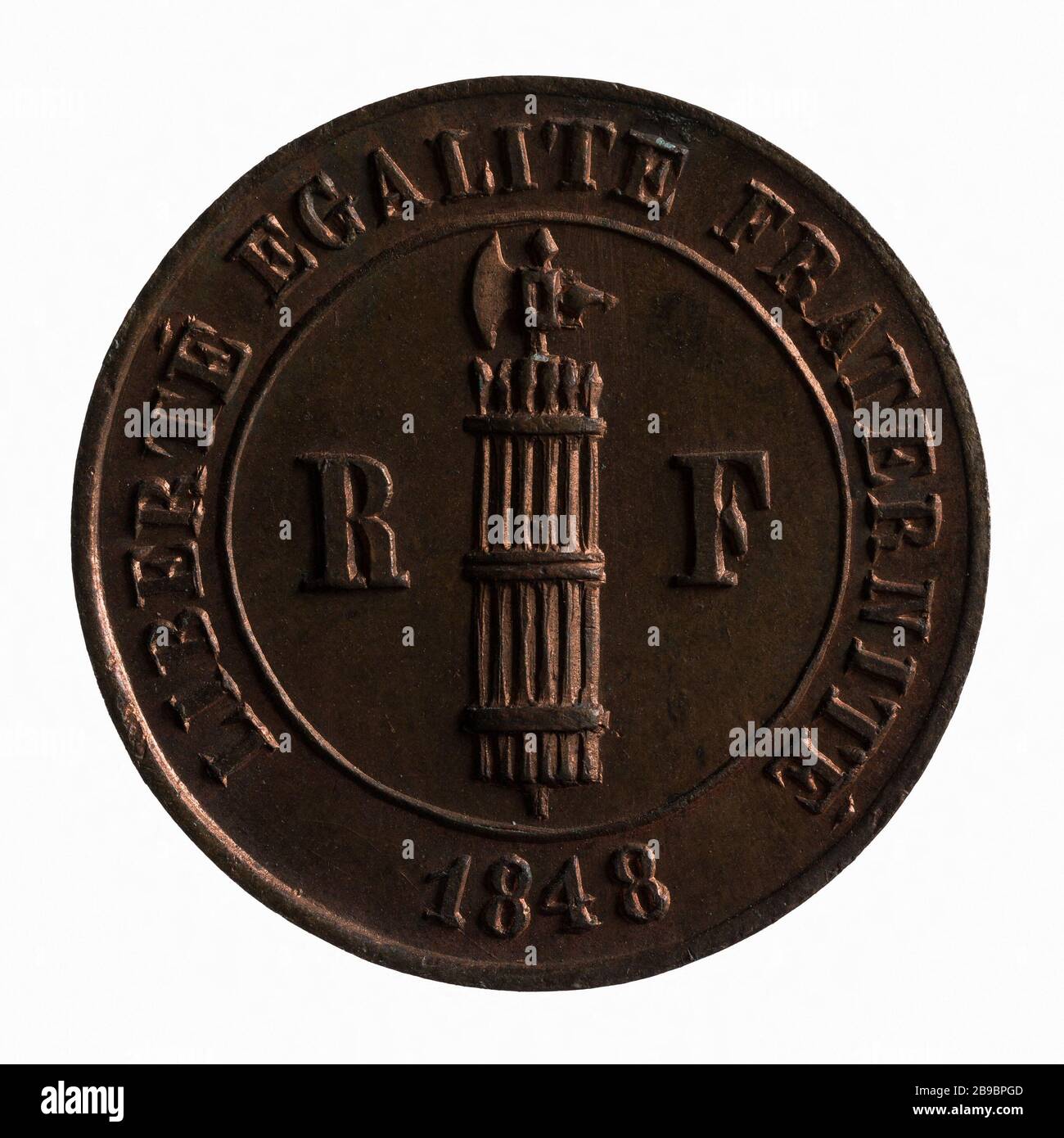 Onore di onorare gli uomini di montagna del progresso ', 1848 (titolo iscritto (lettera))) Anonyme. "Honneur à la montagne honneur aux hommes du progrès", 1848-1849. Parigi, musée Carnavalet. Foto Stock