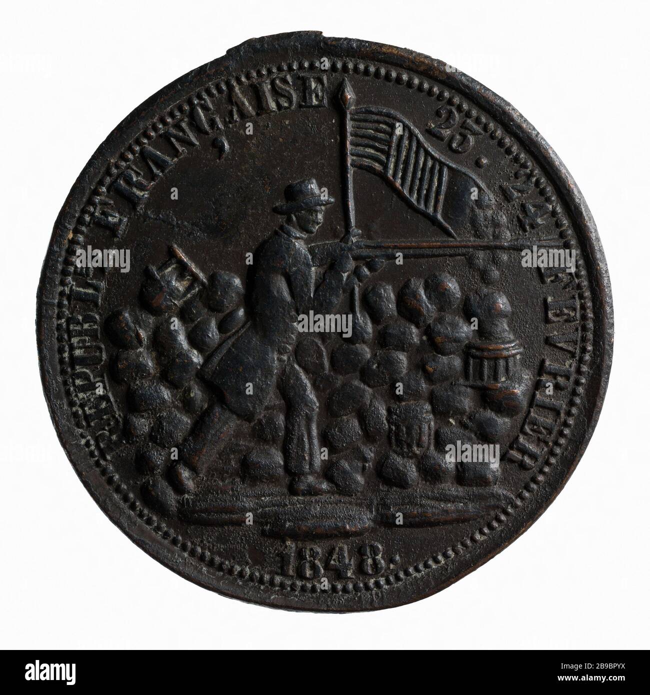 Omaggio al ruolo di Alphonse de Lamartine (1790-1869) alla rivoluzione di febbraio del 1848 (titolo manichino) Anonyme. Hommage au rôle d'Alphonse de Lamartine (1790-1869) lors de la Révolution de février 1848. Parigi, musée Carnavalet. Foto Stock Omaggio al ruolo di Alphonse de Lamartine (1790-1869) alla rivoluzione di febbraio del 1848 (titolo manichino) Anonyme. Hommage au rôle d'Alphonse de Lamartine (1790-1869) lors de la Révolution de février 1848. Parigi, musée Carnavalet. Foto Stock