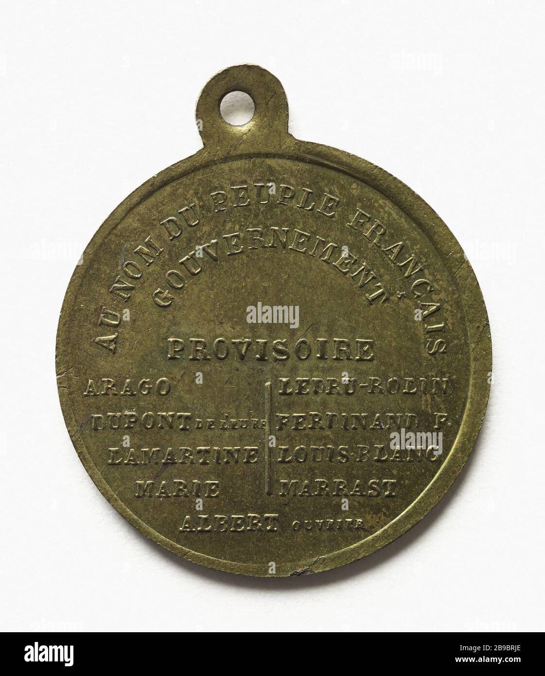 Governo provvisorio formato 24 febbraio 1848 (titolo fittizio) Anonyme. Gouvernement provisoire formé le 24 février 1848 (avers). Parigi, musée Carnavalet. Foto Stock