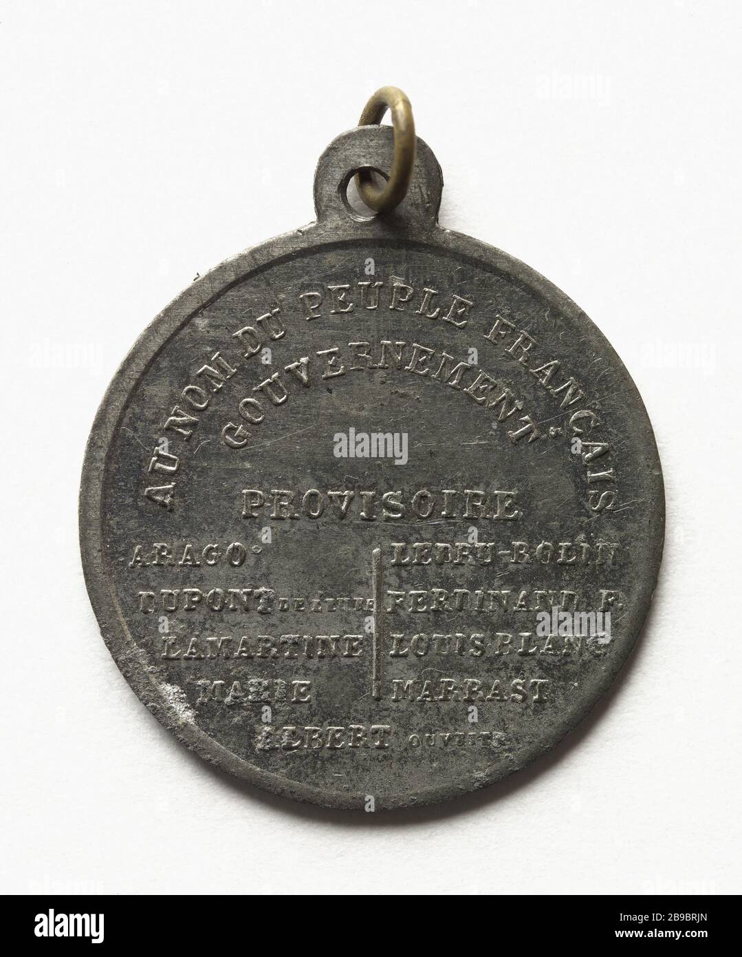 Governo provvisorio formato 24 febbraio 1848 (titolo fittizio) Anonyme. Gouvernement provisoire formé le 24 février 1848 (avers). Parigi, musée Carnavalet. Foto Stock