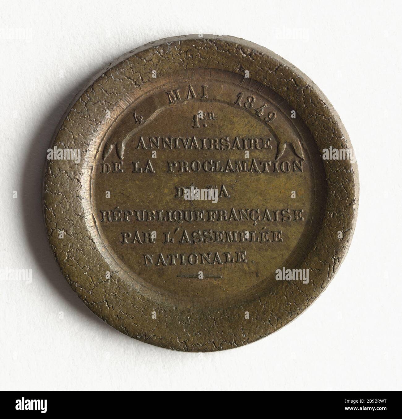 Primo anniversario della proclamazione della seconda Repubblica, 4 maggio 1849 (titolo fittizio) Anonyme. Premier anniversaire de la proclama de la IIème République, 4 mai 1849 (Apers). Parigi, musée Carnavalet. Foto Stock
