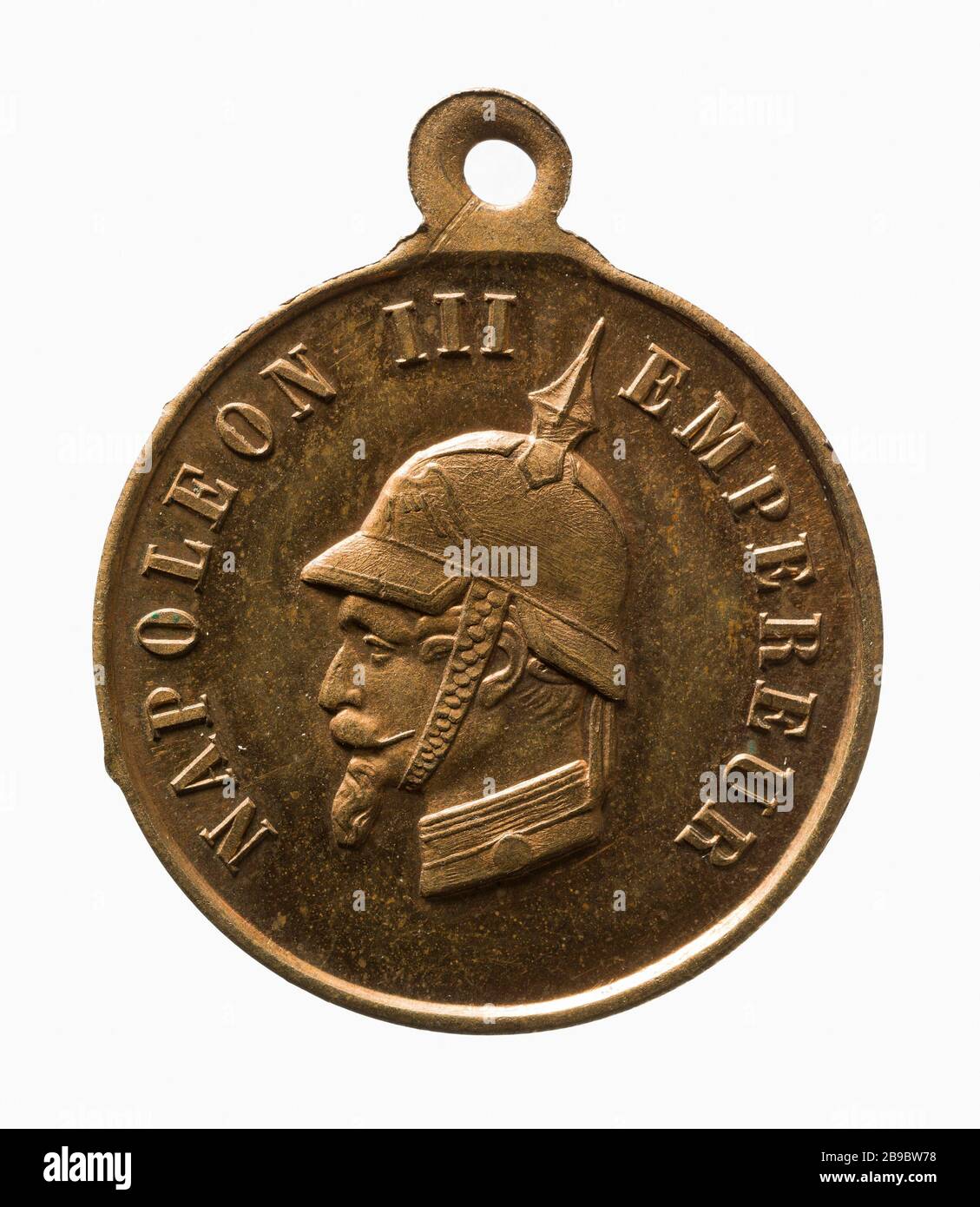 Ricorda Sedan, settembre 1870 (titolo fittizio) souvenir de Sedan, settembre 1870. Bonaparte, Louis-Napoléon, empereur des Français (dit Napoléon III). Laiton, 1870. Parigi, musée Carnavalet. Foto Stock