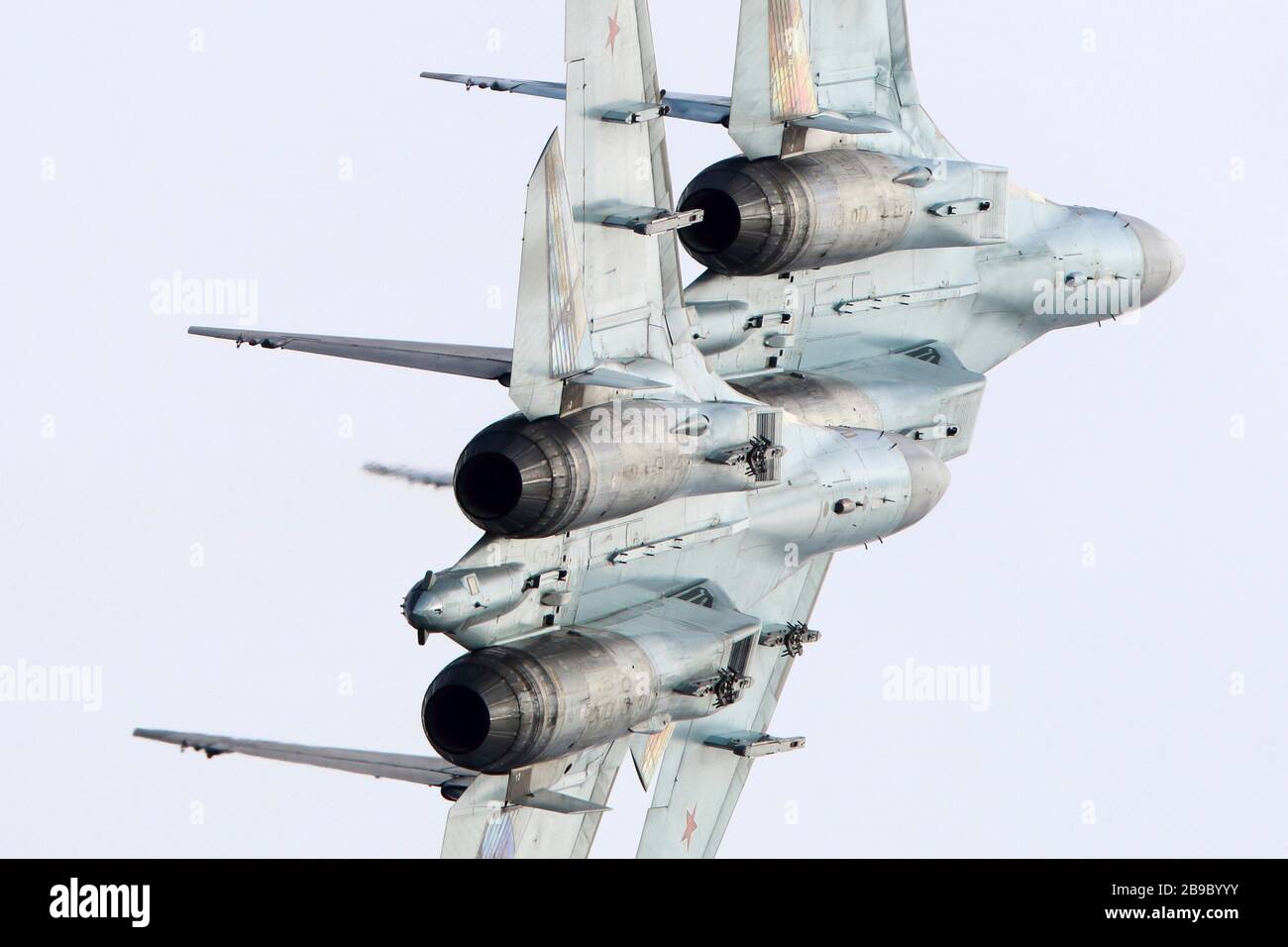Sukhoi su-35S caccia al jet della Russian Air Force. Foto Stock