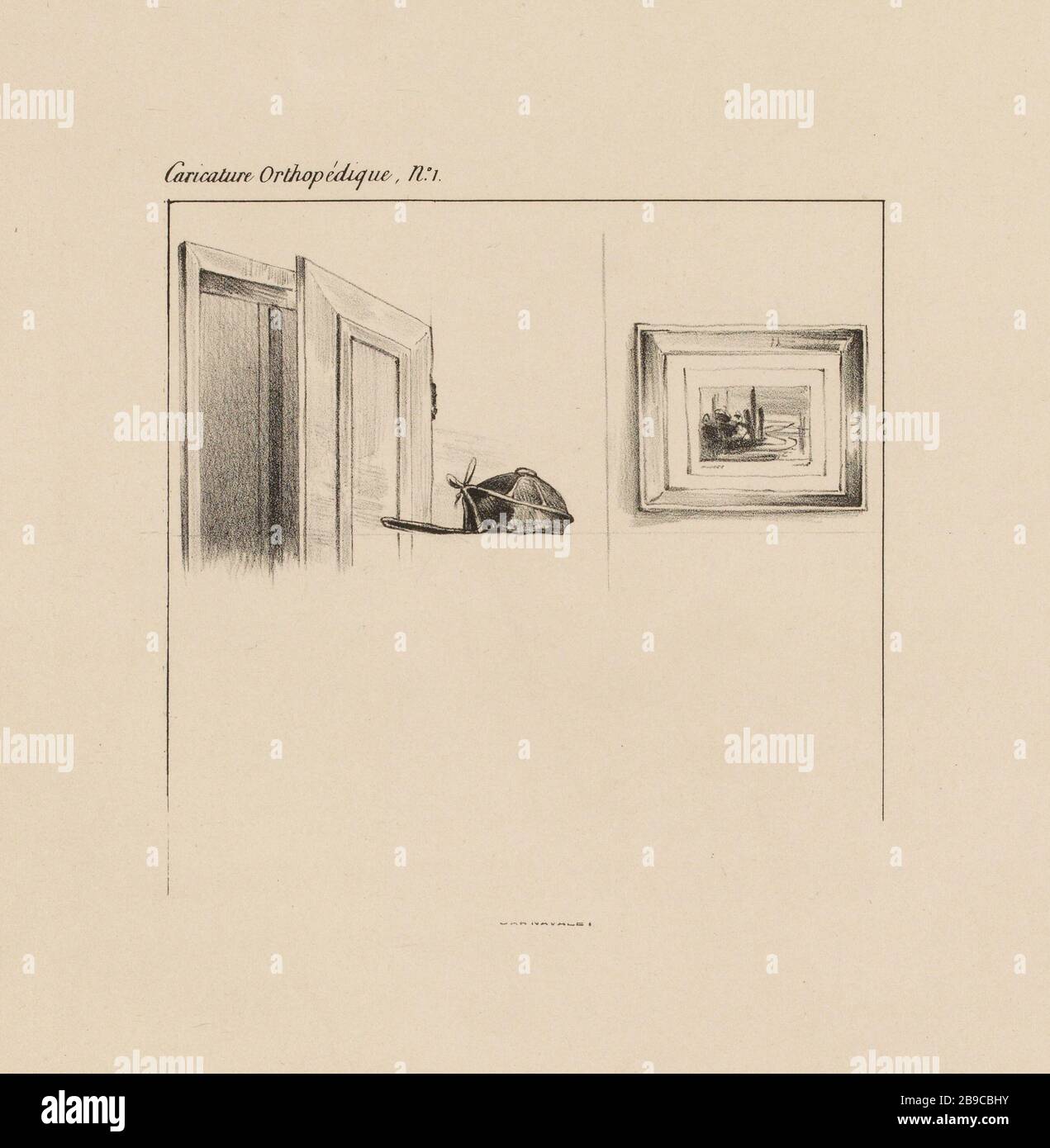 Caricatura ortopedica, n. 1 (MFR 19) (come elencato) | caricatura ortopedica n. 1 (titolo del totale) Foto Stock