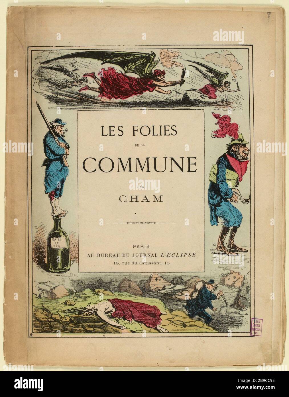 Divertimento con il comune di Cham / ufficio di Parigi del giornale l'Eclipse / 16, rue crescent, 16 [copertura] (come elencato) Foto Stock