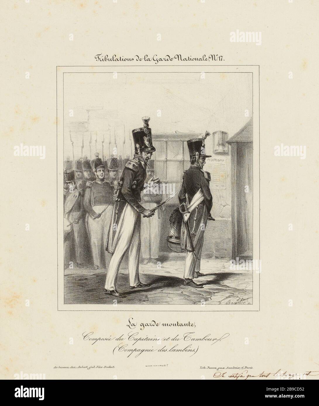 La nuova guardia [...] 17 (titolo registrato) |. Tribolazioni della Guardia Nazionale (nel suo insieme) Foto Stock