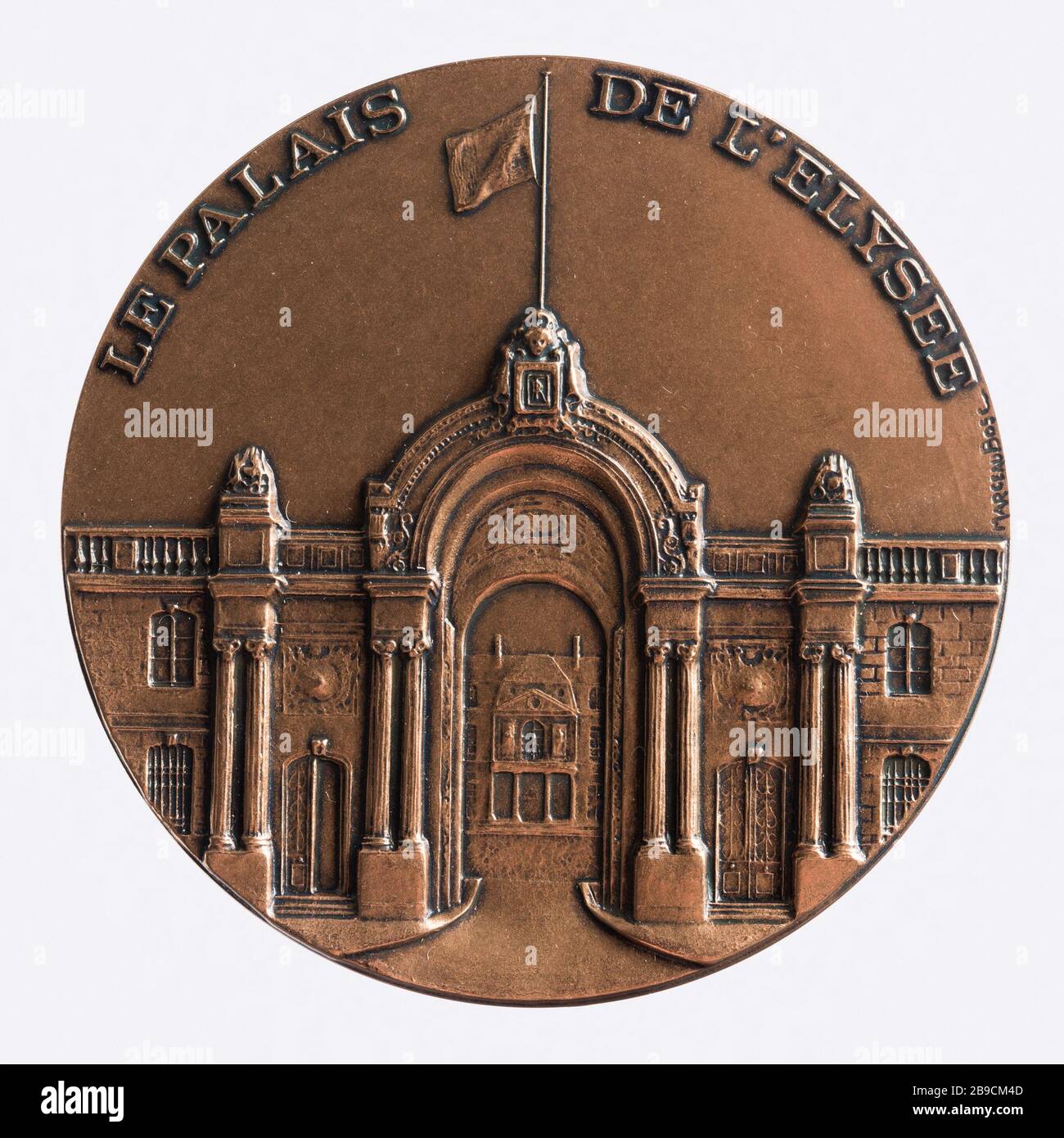 L'Elysée Palace Marceau Bosc, graveur en médailles. "Le Palais de l'Elysée". Parigi, musée Carnavalet. Foto Stock