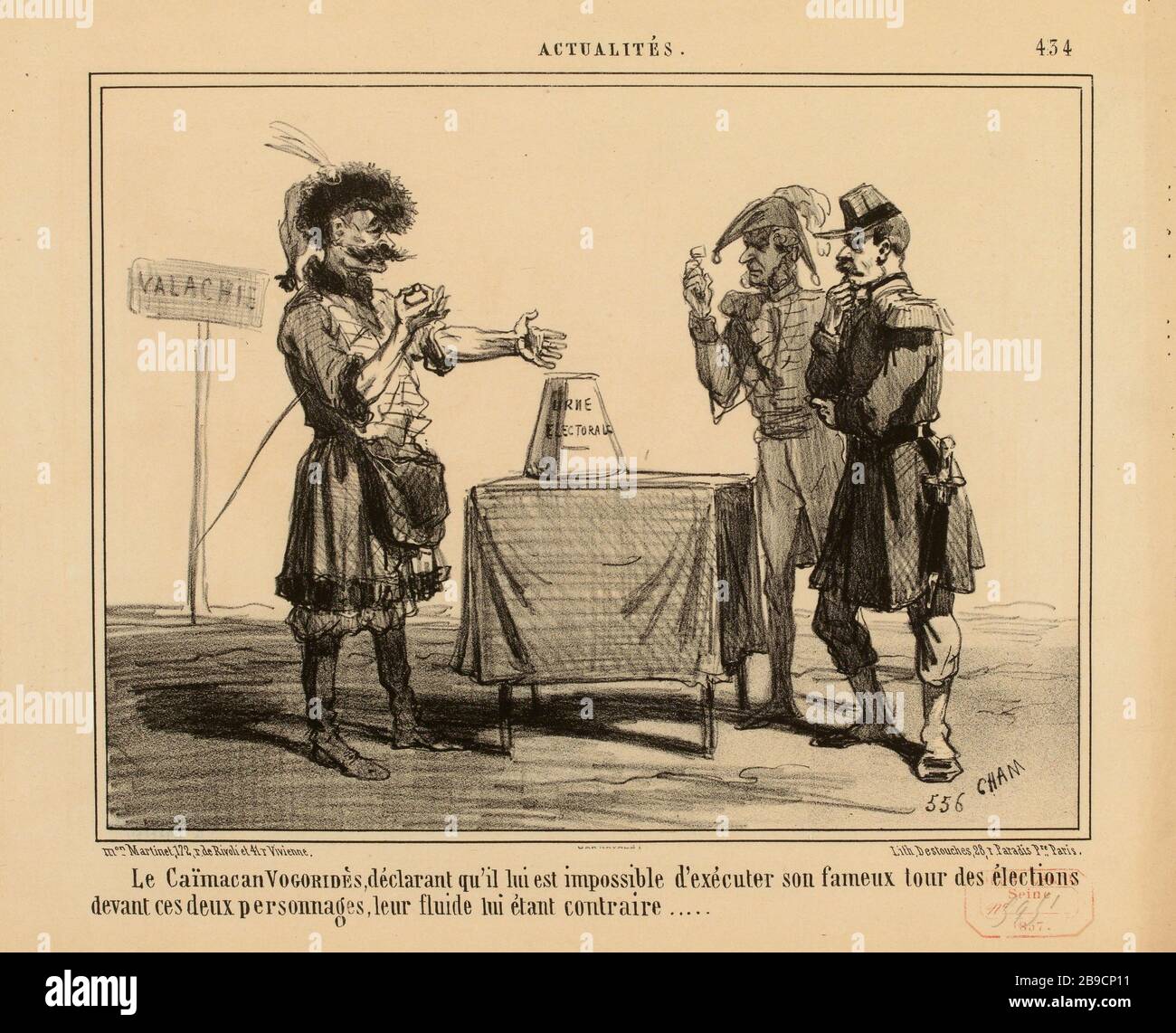 Il Caïmac Vogoridès, dicendo che non può [...]. / 434 (titolo registrato) | Notizie (sotto tutti). Foto Stock