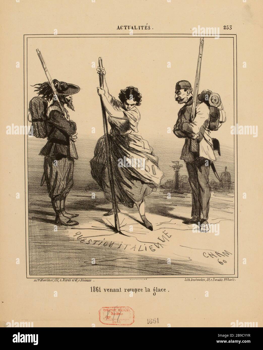 1861 dalla rottura del ghiaccio (come registrato) |.. Notizie (sotto tutti) Foto Stock