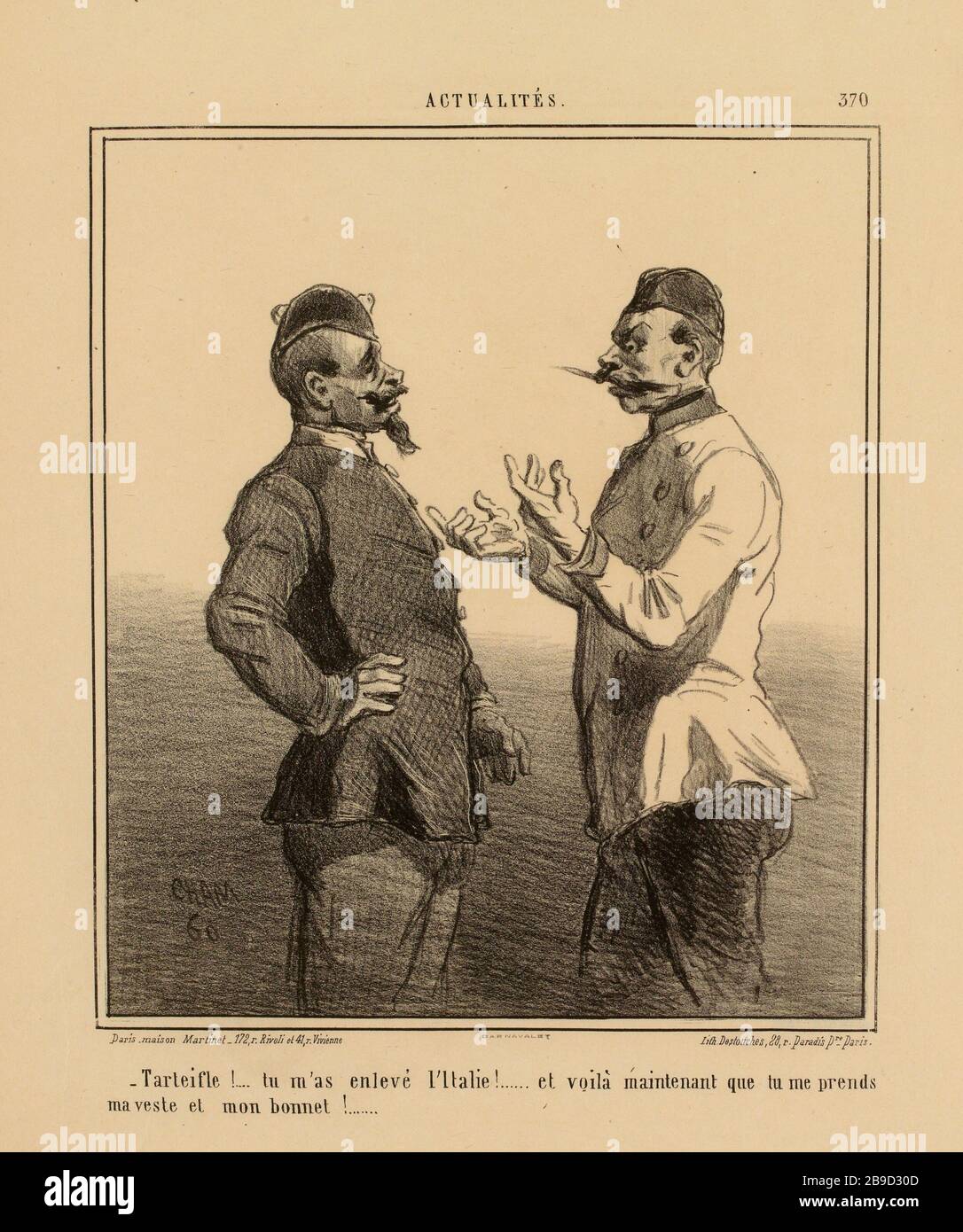 ! Tarteifle .... mi hai rimosso l'italia ...... e ora mi prendi la mia giacca e il mio cappello ..... (come elencato) |!. News (titolo di "Together") Foto Stock