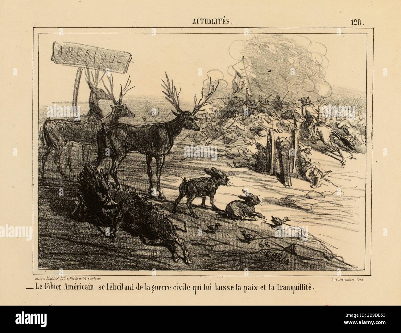 Il gioco americano che accoglie la guerra civile che gli lascia pace e tranquillità (titolo registrato) |.. Notizie (sotto tutti) Foto Stock