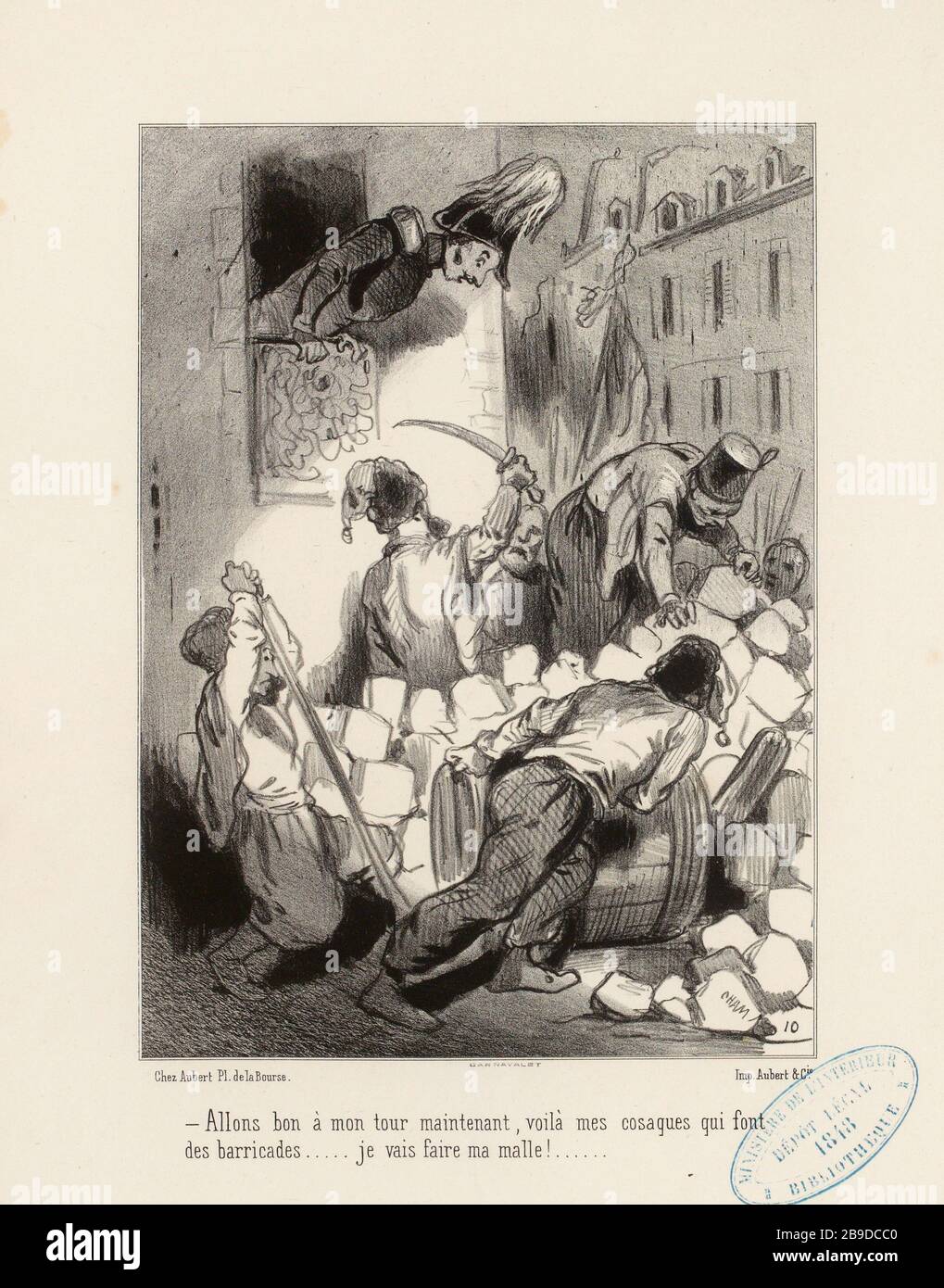 Vieni subito a mio turno [...] (Titolo registrato) | Notizie (1848) (nel suo complesso) Foto Stock