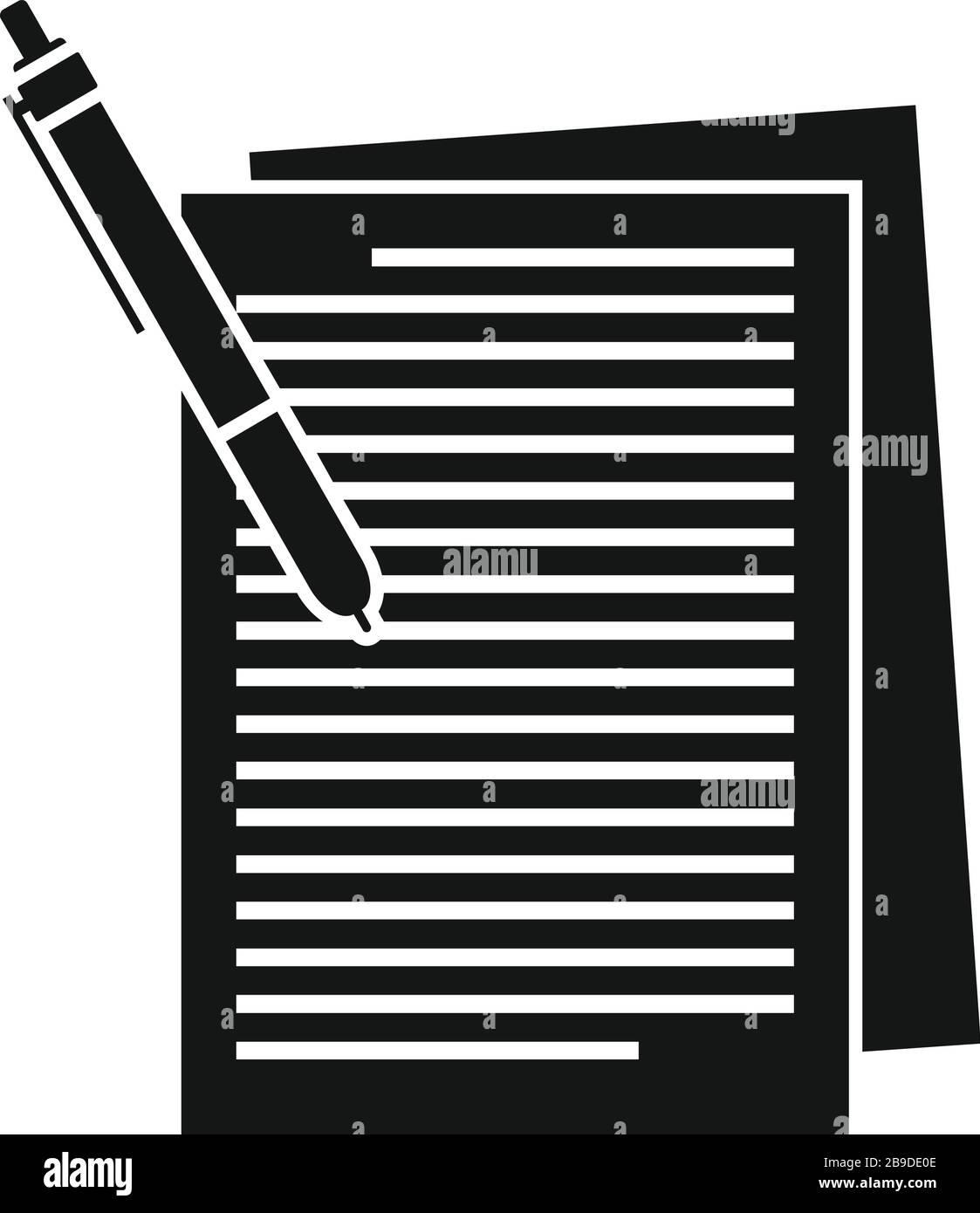 Icona Editor. Semplice illustrazione dell'icona vettoriale dell'editor per il web design isolato su sfondo bianco Illustrazione Vettoriale