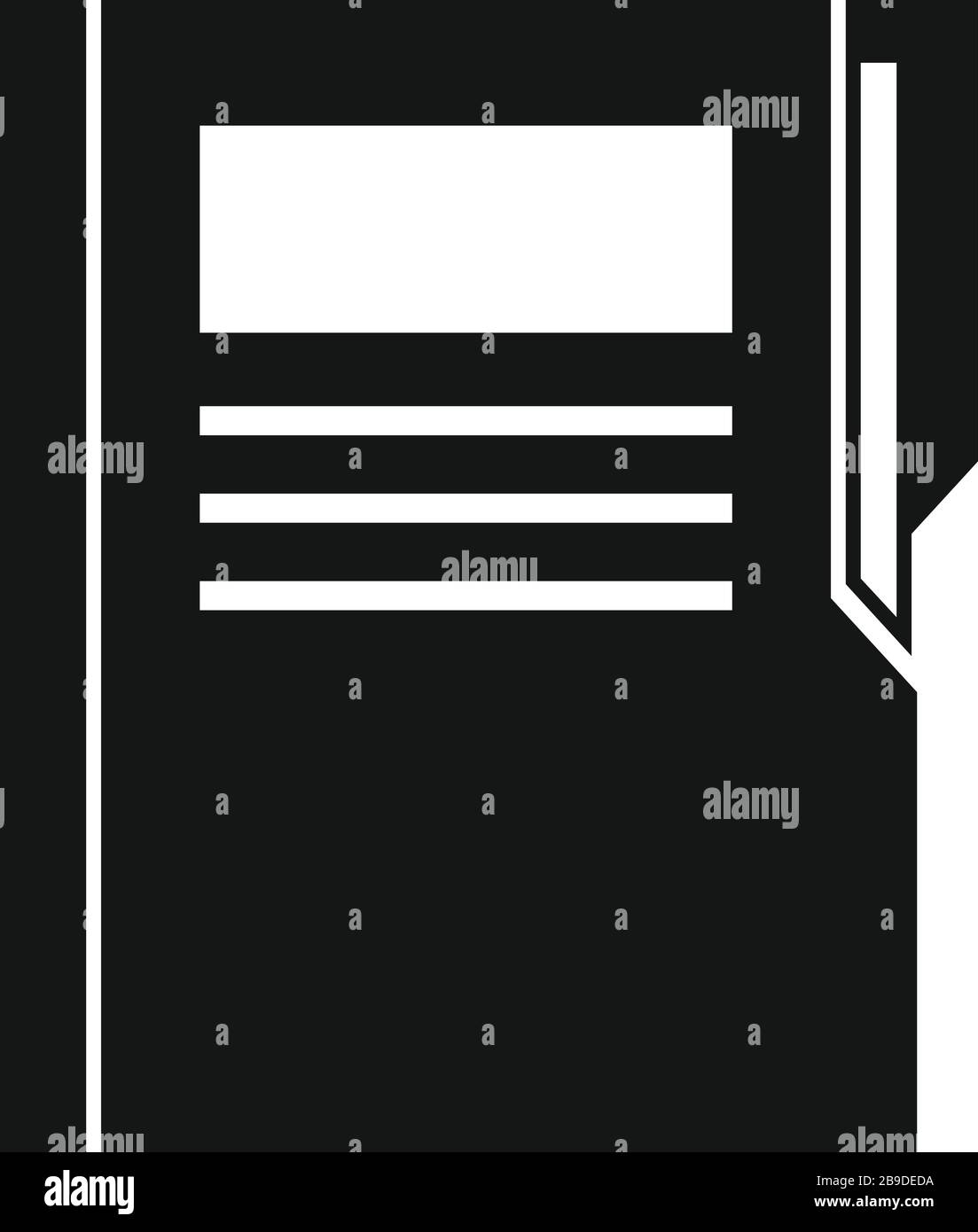 Icona della cartella Editor. Semplice illustrazione dell'icona vettoriale della cartella dell'editor per il web design isolato su sfondo bianco Illustrazione Vettoriale