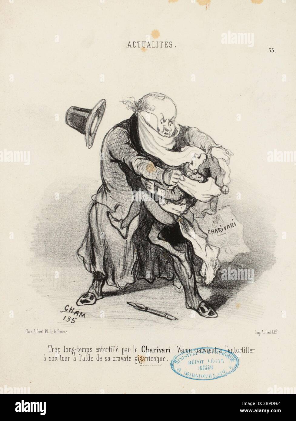 . News / 53. / troppo tempo ritorto da Charivari [...] (Titolo registrato) | Notizie (1850) (nel suo complesso) Foto Stock