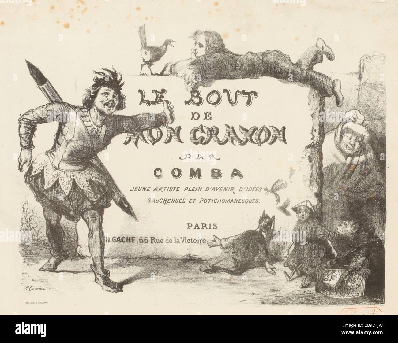 La punta della mia matita Comba / Title Page (titolo fittizio) |. La punta della mia matita (nel suo complesso) Foto Stock