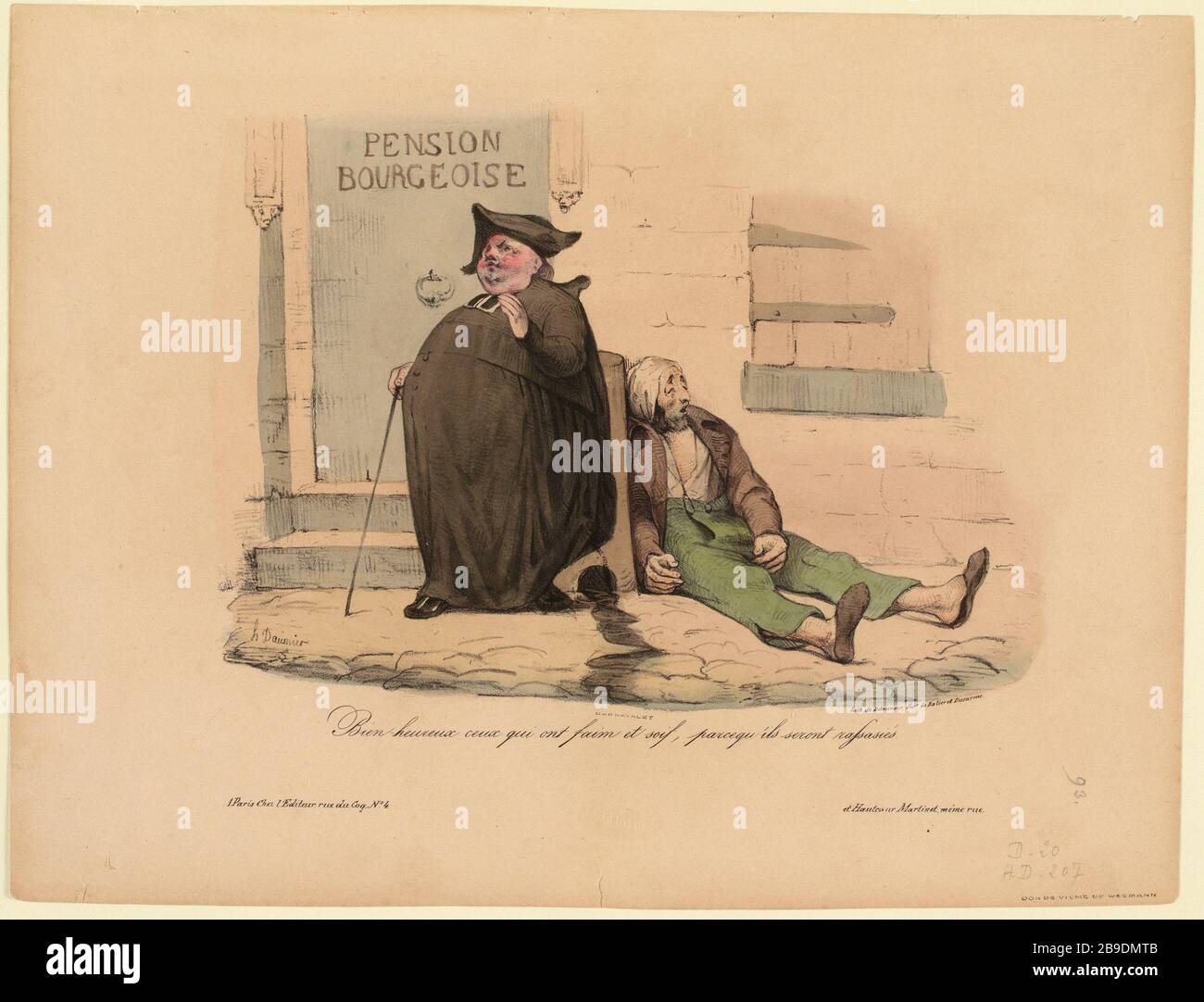 Compiaciuti affamati e assetati, saranno riempiti. Foto Stock