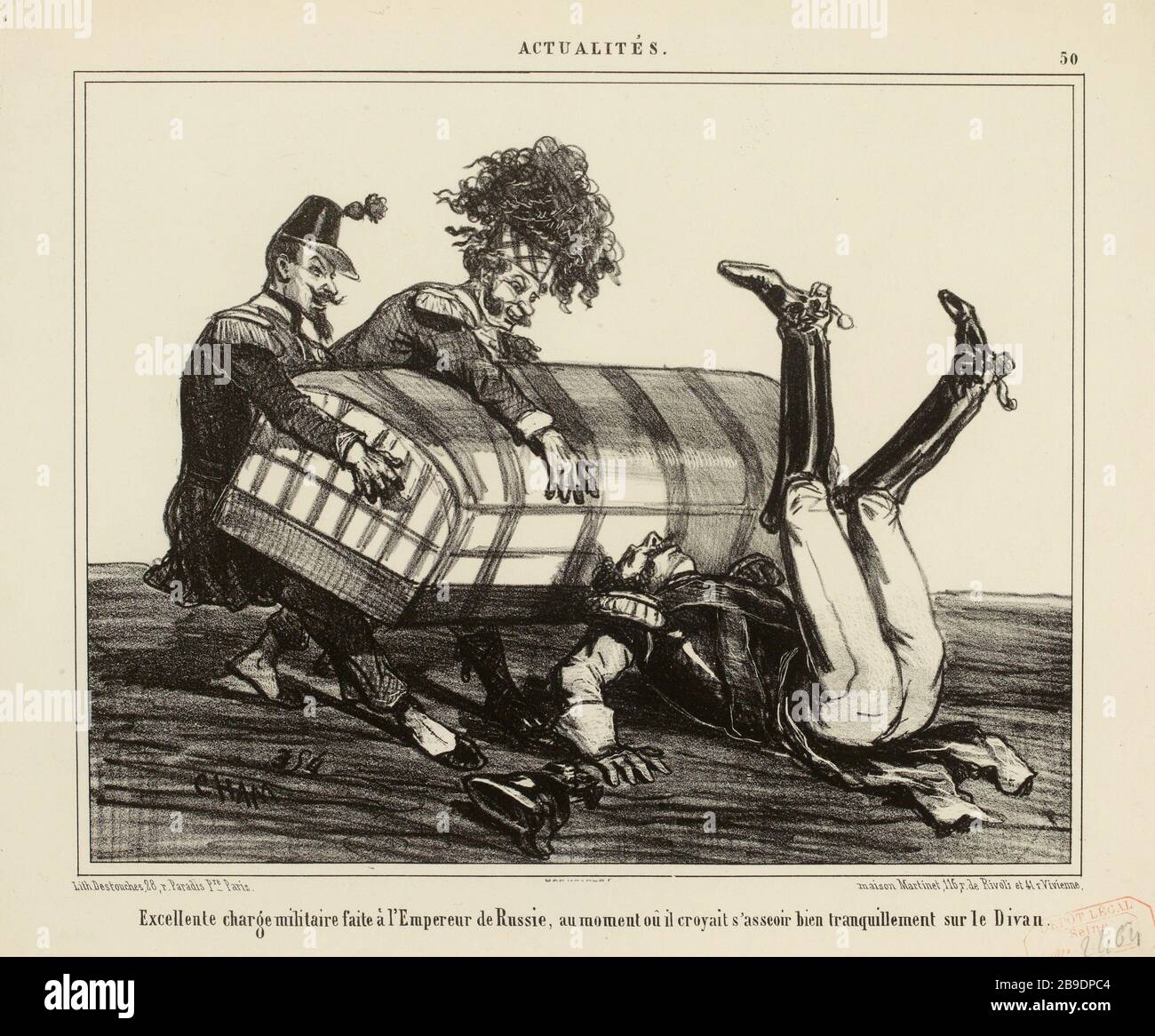 News / 50. / eccellente testata di guerra fatto l'imperatore di Russia [...] (titolo registrato) |. Notizie (1854) (nel suo insieme) Foto Stock