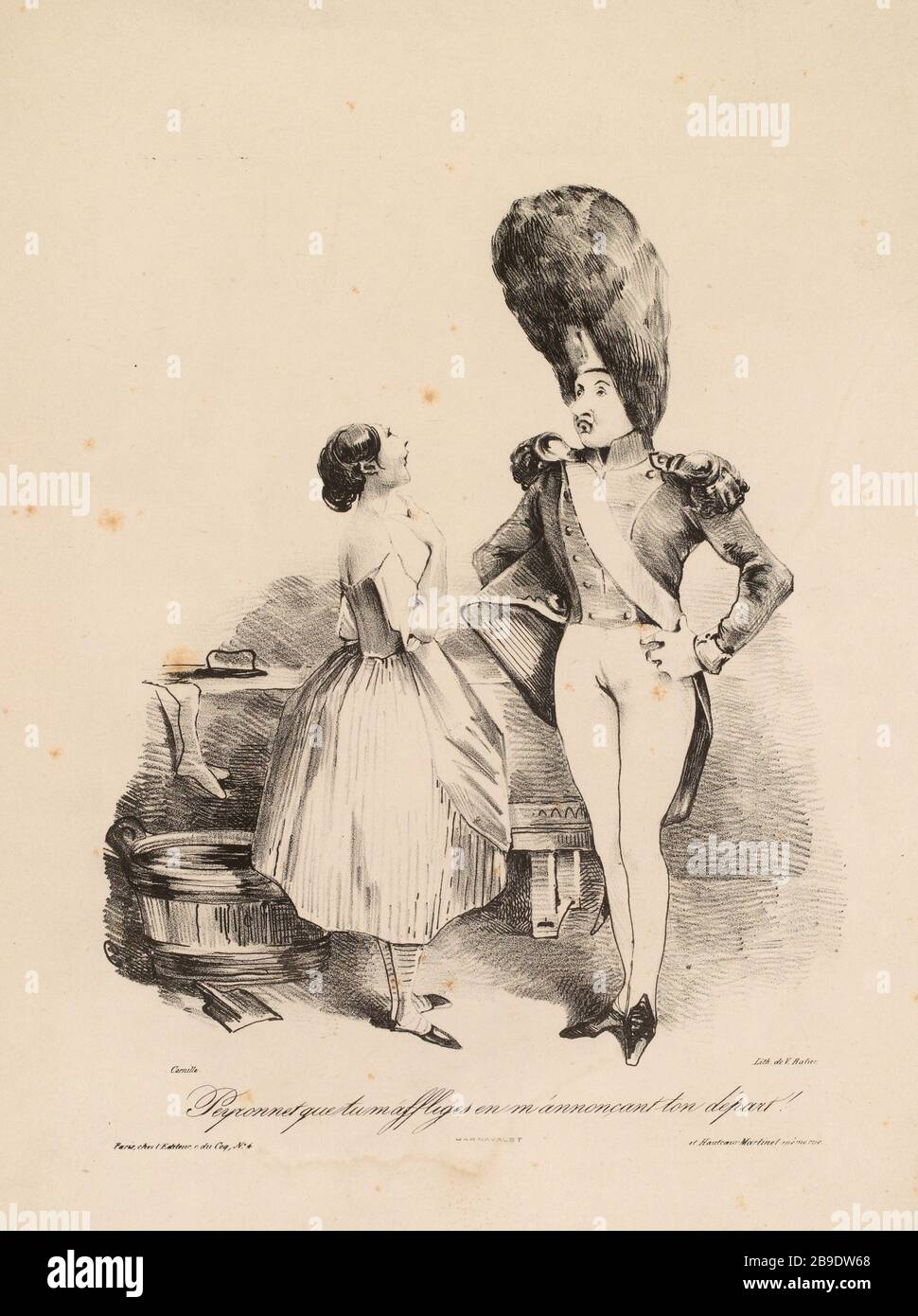 Peyronnet si m'affliges m'annonçant nella tua lingua! (Titre insct) | Fantasies. (Titolo dell'ensemble) Foto Stock