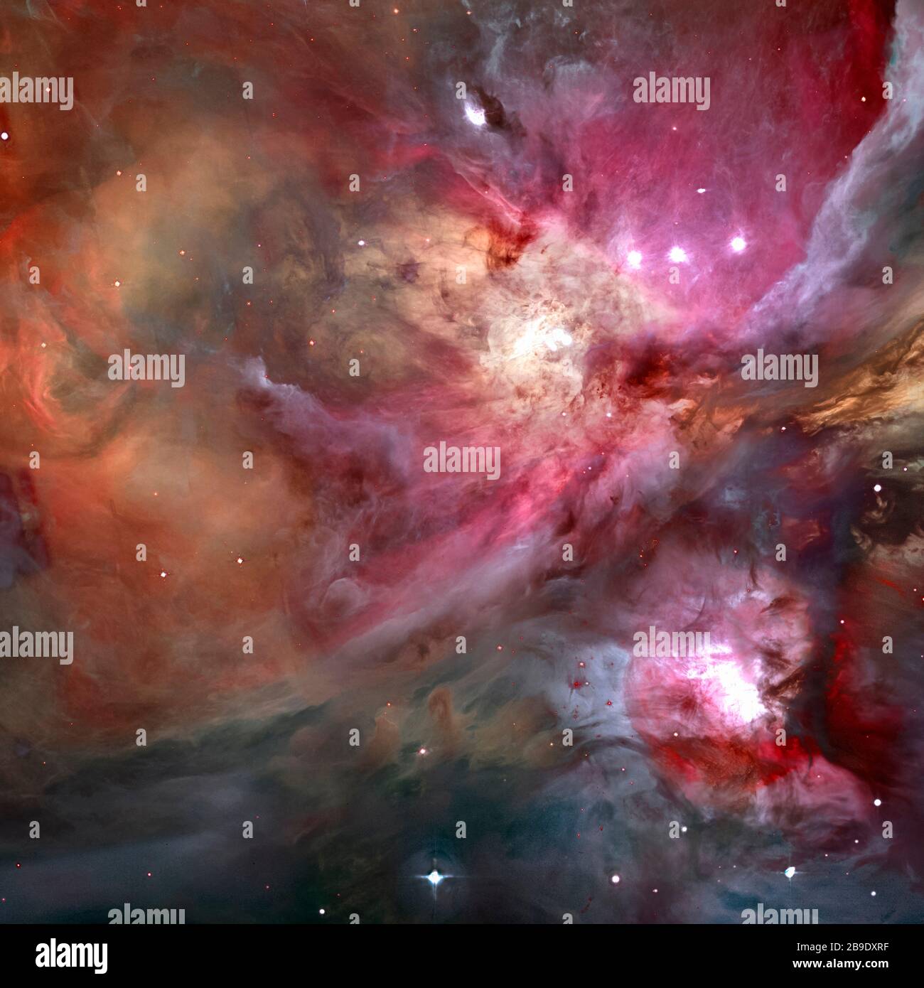 Stelle colorate nell'universo. Foto Stock