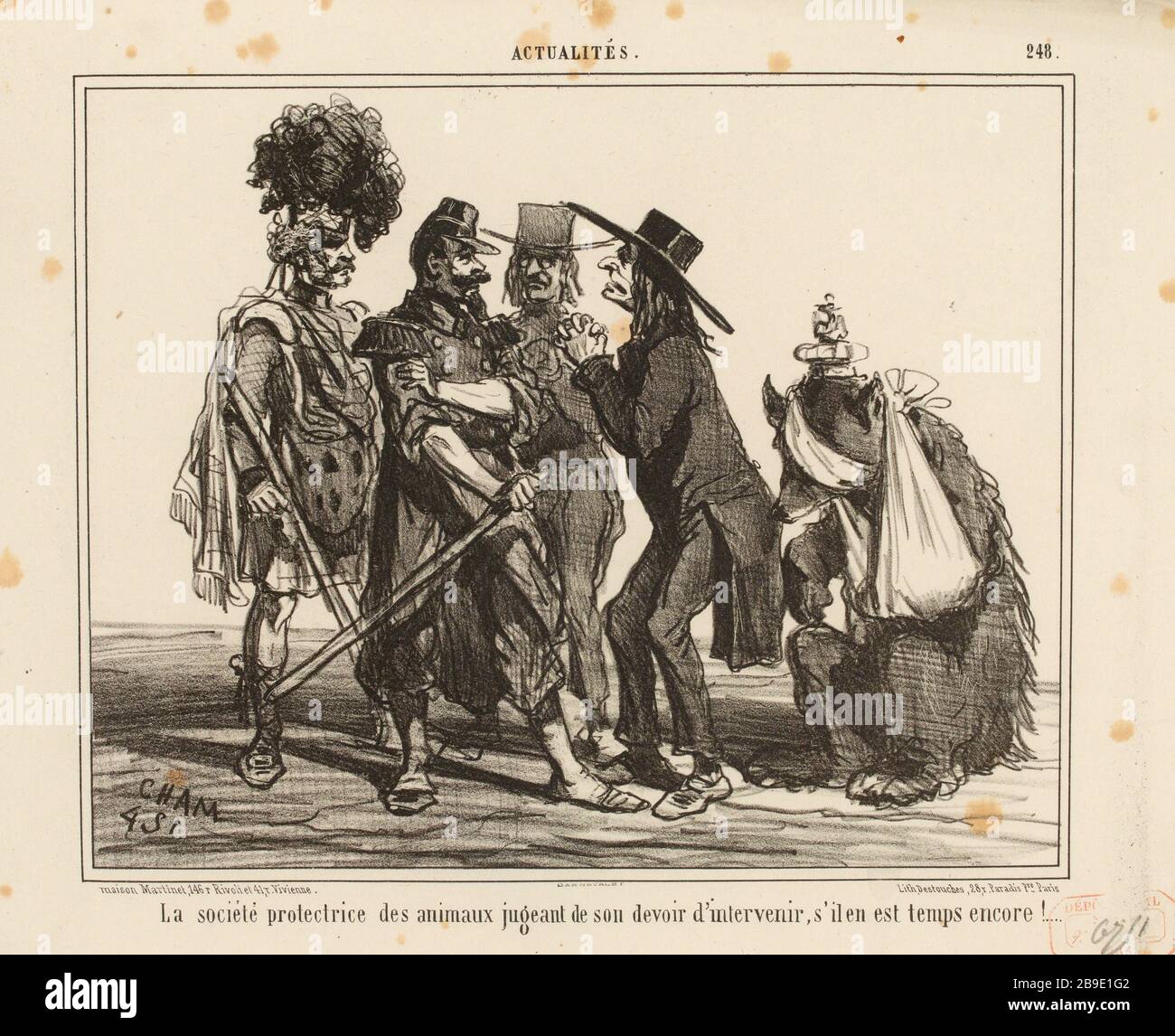 .! News / 248. / la Società umana di dovere animali giocolieri di intervenire, se è ancora ... (Come elencato) | Notizie (1855) (nel suo complesso) Foto Stock