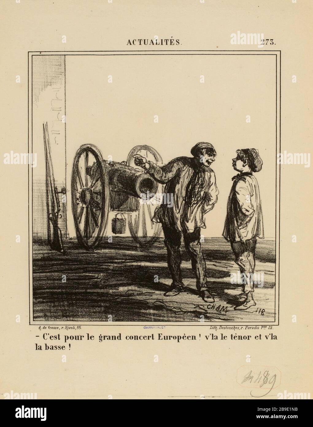 Questo è il grande concerto europeo! [...]. / 273. (Titolo registrato) | Notizie (sotto tutti) Foto Stock