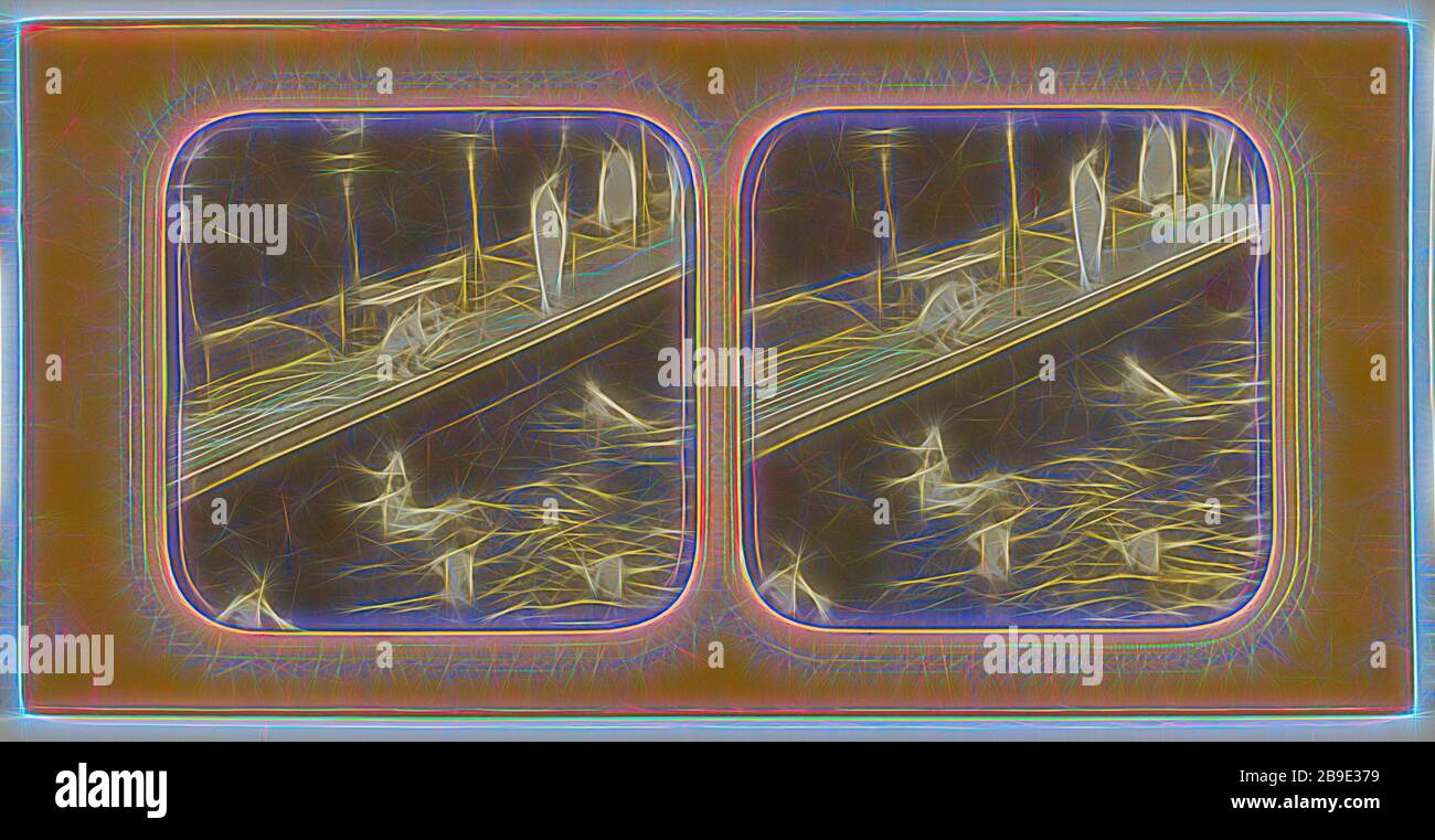 Bagno pubblico, circa 1860, stampa color argento albume a mano Foto Stock