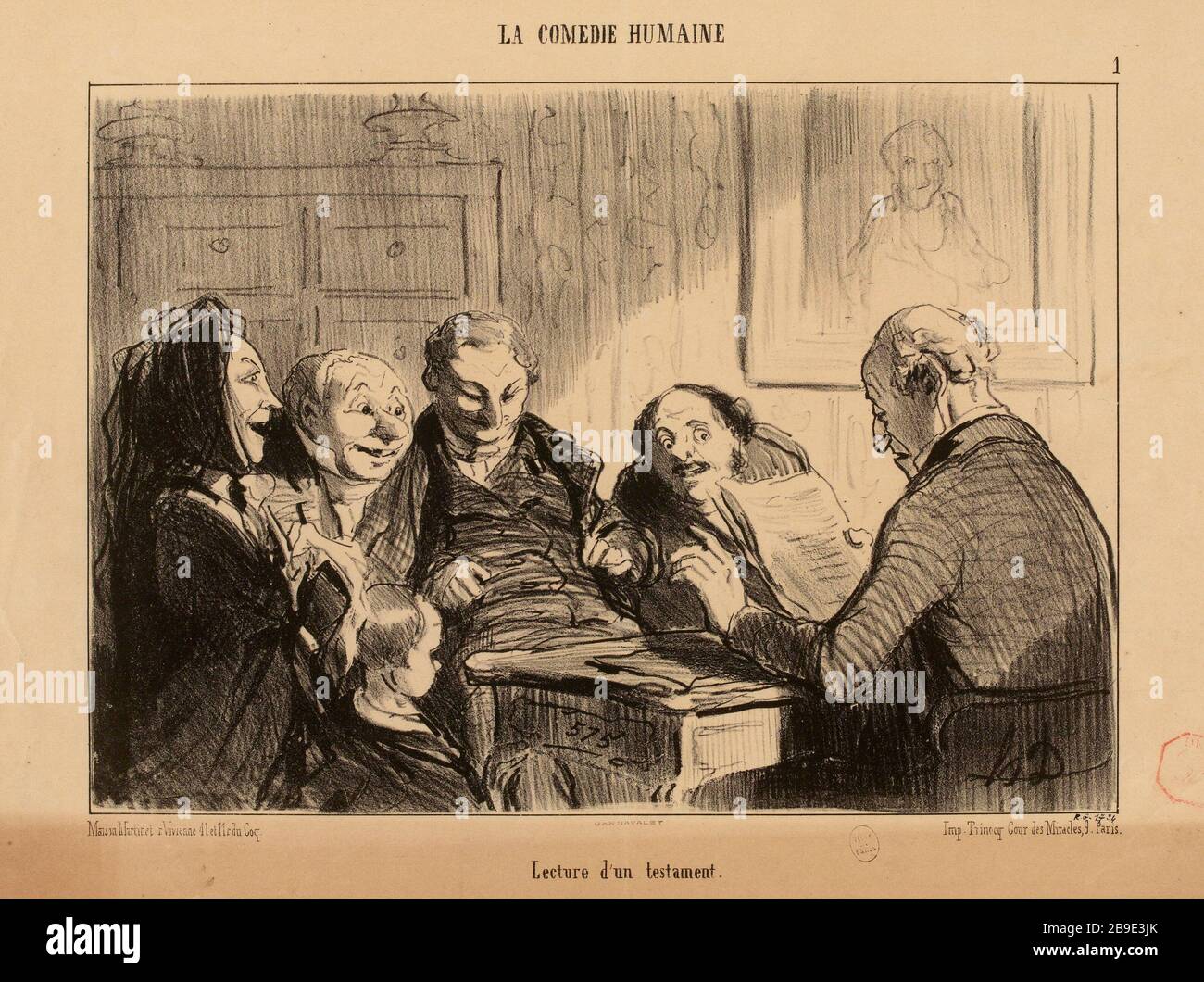 . Giocare una volontà (come registrato) | The Human Comedy (1853) (come un tutto). Foto Stock