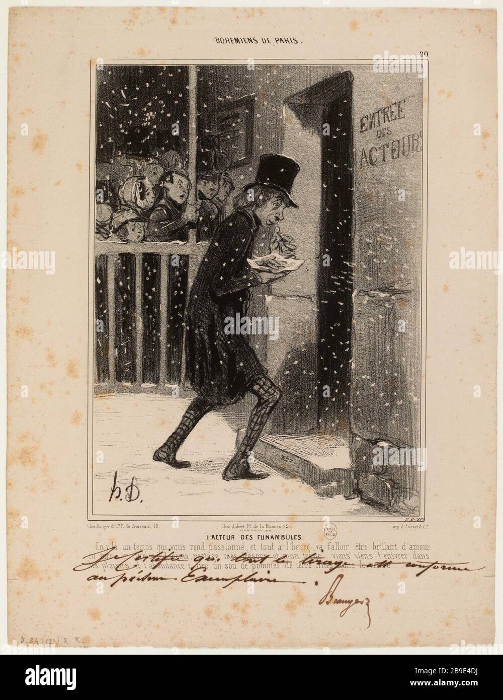 L'attore tightrope. / 20. (Titolo registrato) | Boemia a Parigi (nel suo insieme). Foto Stock