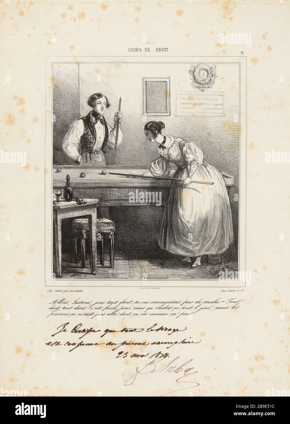 Dai, Justine gioca dritto, non perdere la chiave. [...] 9. (titolo registrato) |. Tribunali (nel complesso) Foto Stock