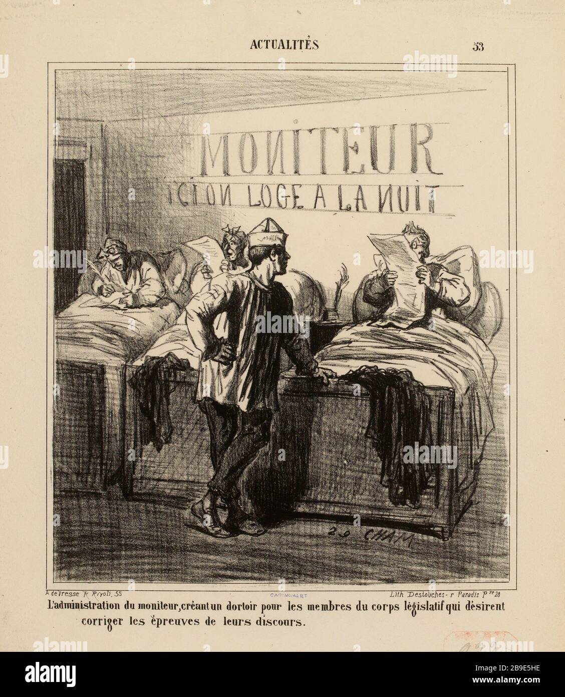 L'amministrazione del monitor, creando un dormitorio per il membro della legislatura che vuole / corrodere il loro discorso (come elencato) |. Notizie (sotto tutti). Foto Stock