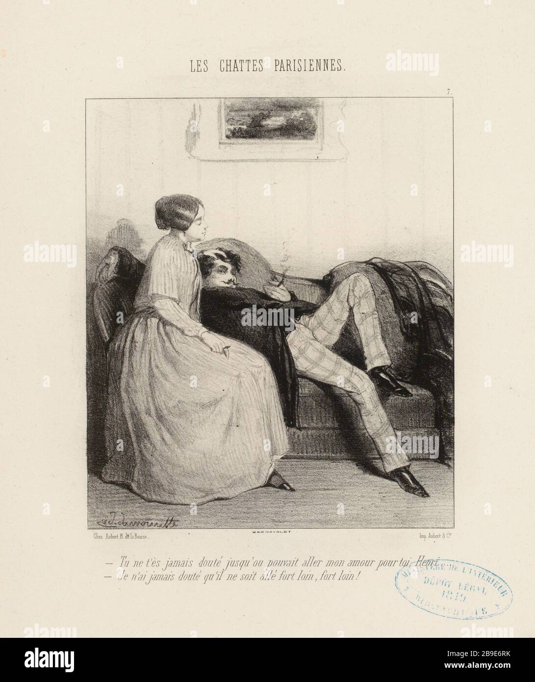 Non hai mai dubitato di quanto tu potessi andare il mio amore per te, Henry. [...] / 7. (Titolo registrato) | gatti parigini (nel suo insieme). Foto Stock