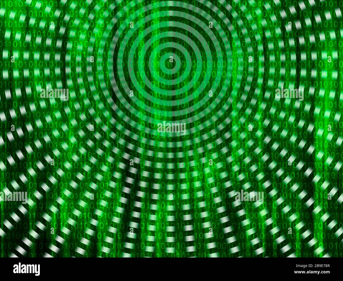 Streaming di codice binario. Foto Stock