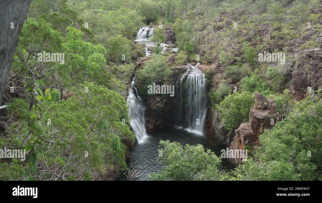 Una giornata nuvolosa nel litchfield nationalpark nei territori settentrionali dell'australia Foto Stock