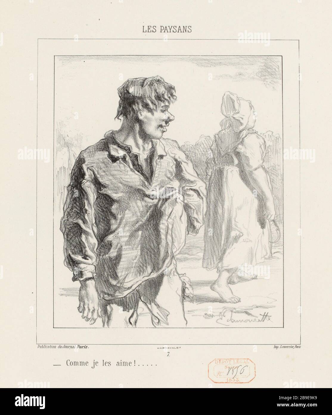 Mi piace! / 7. (titolo registrato) |. I contadini (nel loro insieme) Foto Stock