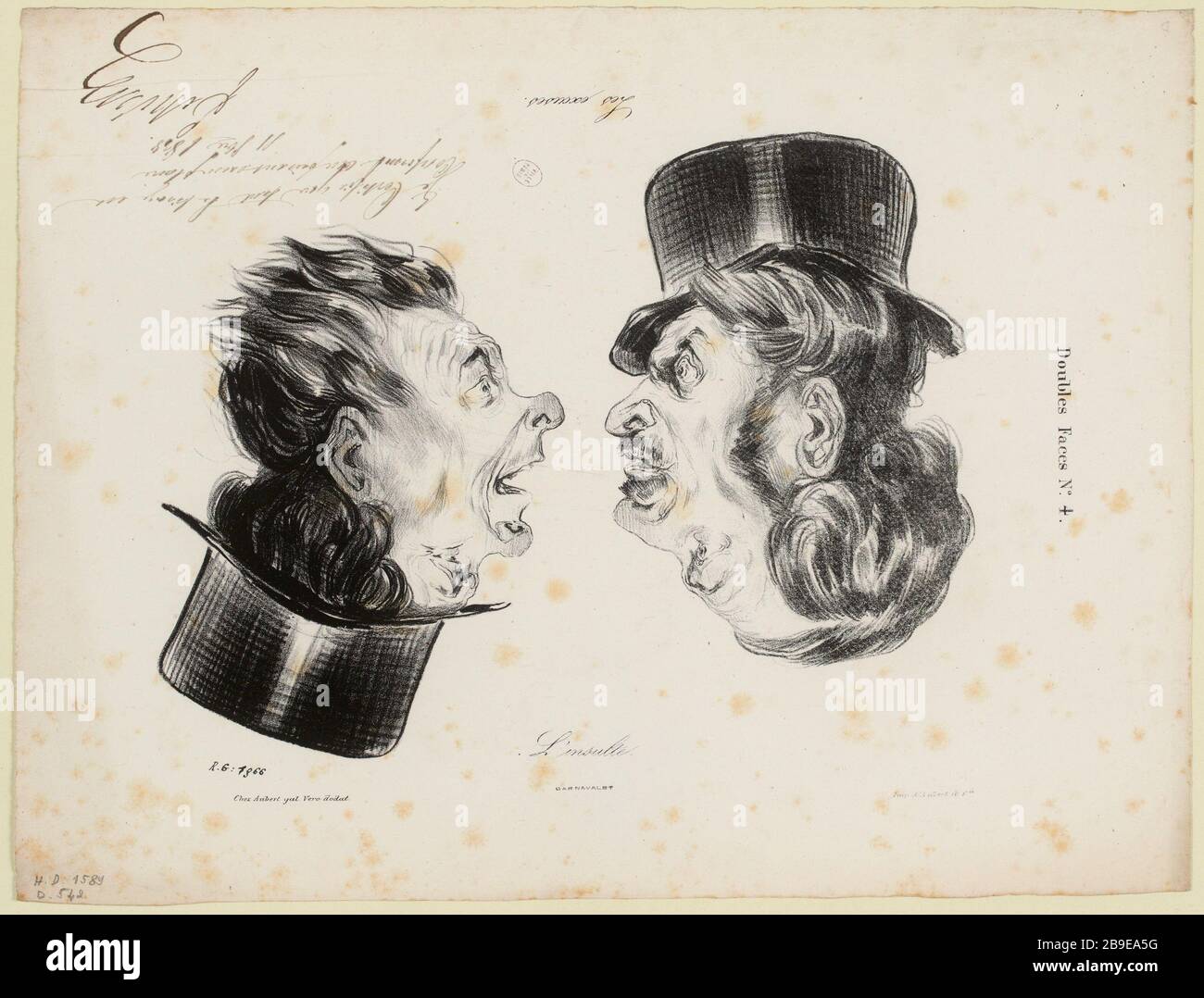 L'insulto. Scuse. / 4 (registrato come) | facce doppie (sotto tutti) Foto Stock