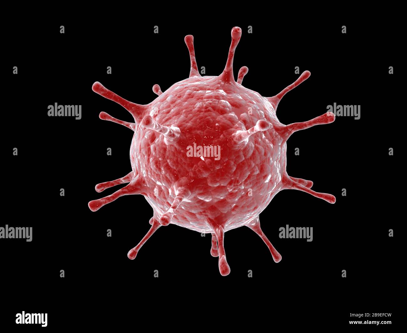 Immagine concettuale di un virus. Foto Stock