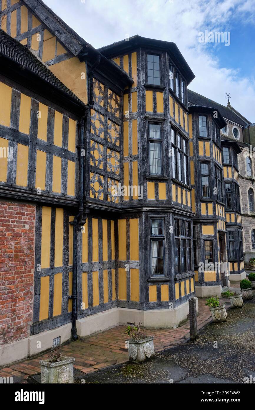 Edificio a cornice Tinber, Shrewsbury, Shropshire Foto Stock