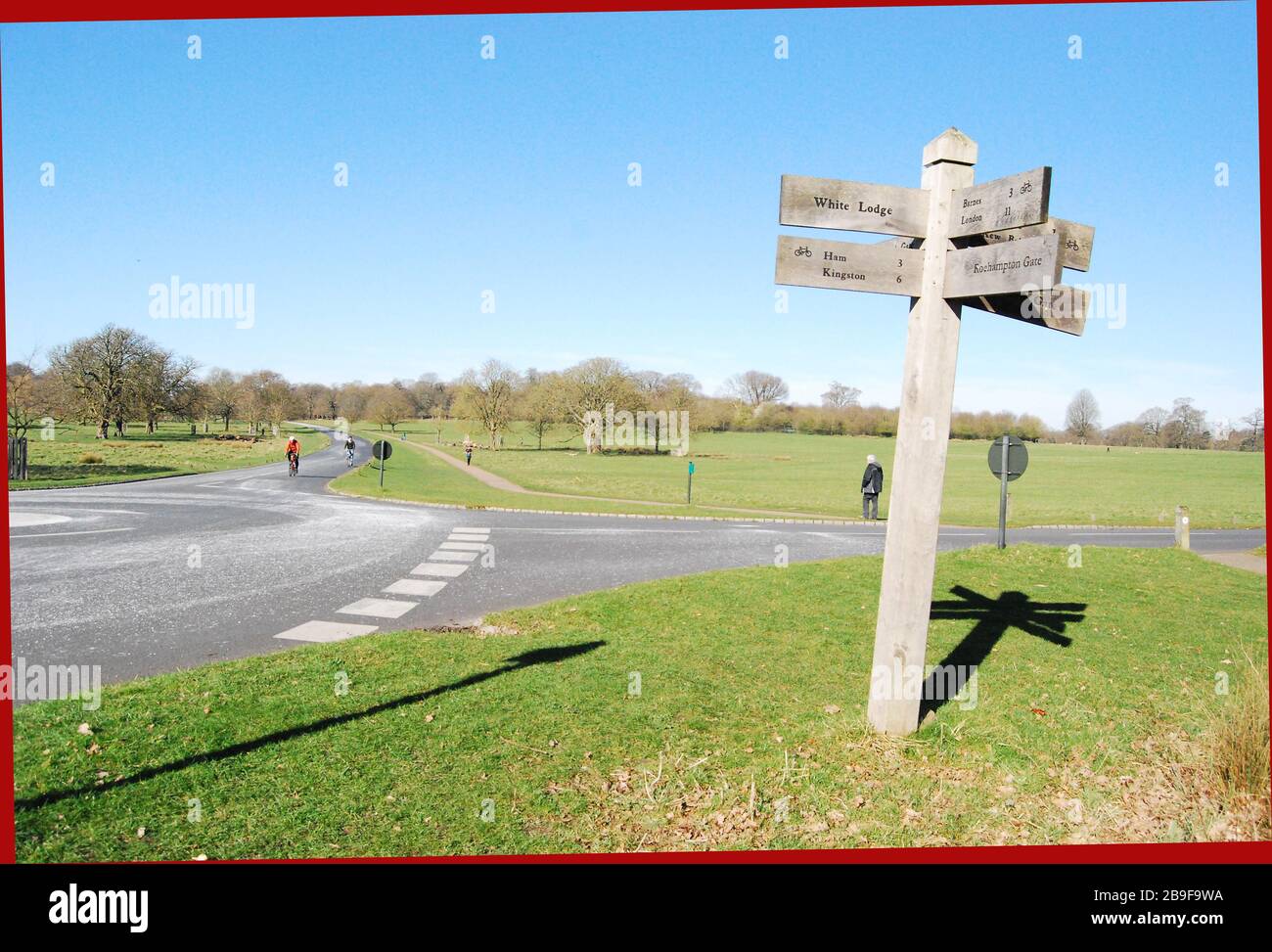 Richmond Park dopo lo scoppio di Covid 19 Foto Stock