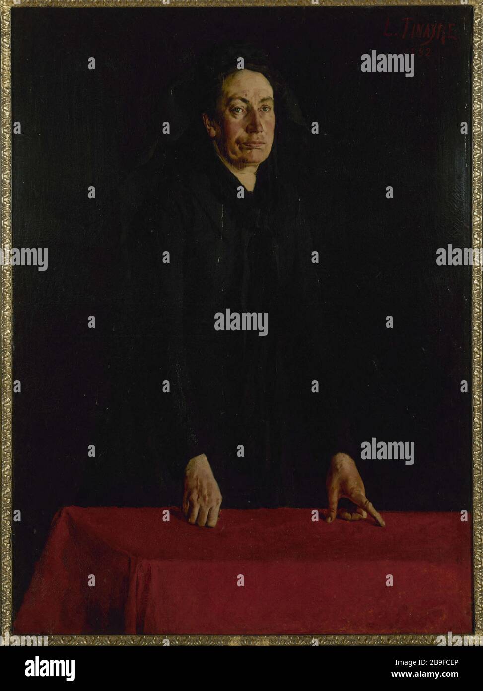 LOUIS Tinayre - LOUISE MICHEL Tinayre (1861-1942). Louise Michel (1830-1905) à la tribune, 1882. Parigi, musée Carnavalet. Foto Stock