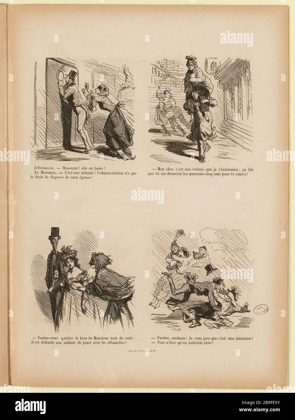 Il dispositivo di apertura. - Signor! [...]. / - gentile, questa è una macchina [...]. / - Vuoi lasciare le braccia [...]. / - mi scusi ma'am ! . [...] (Titolo registrato) | giorni grassi (nel suo insieme) Foto Stock