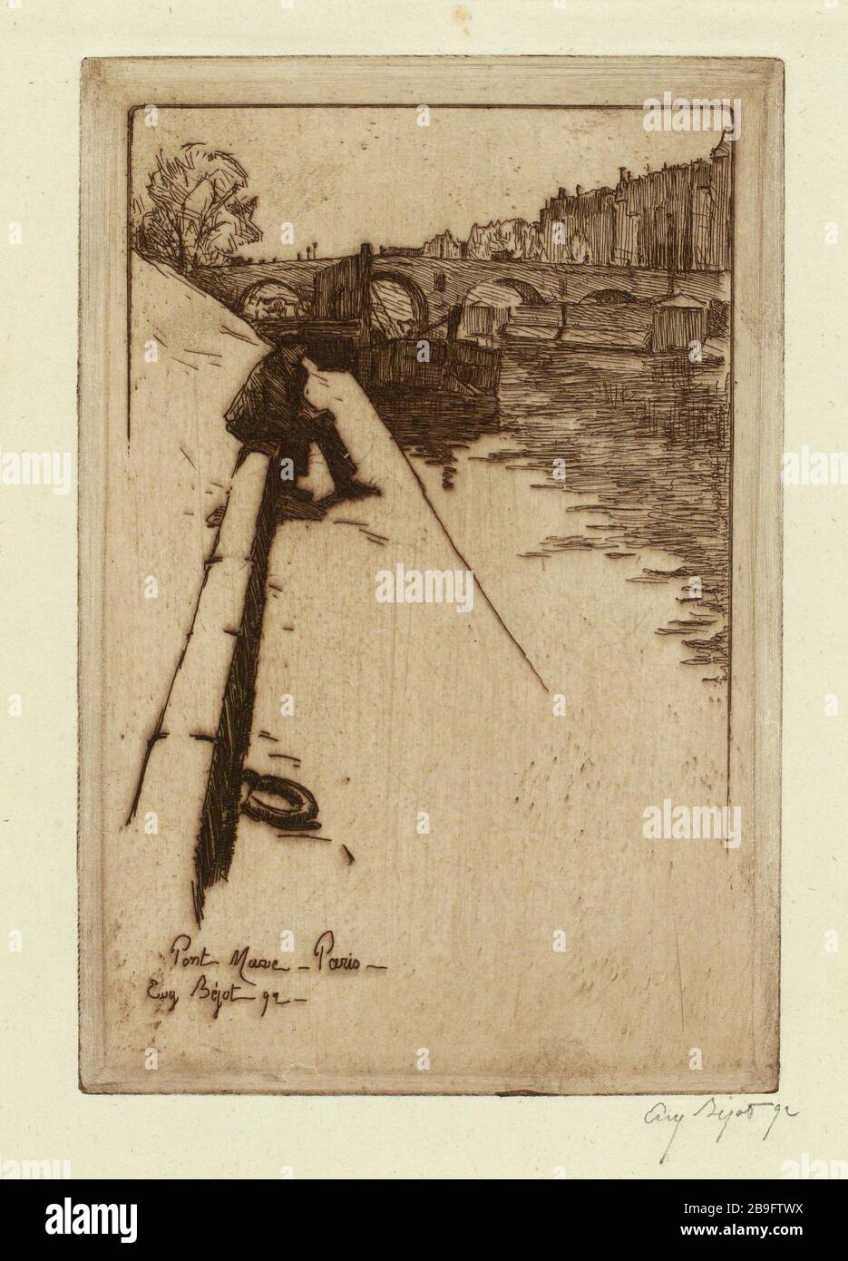 Pont Marie - Parigi (lettera di sicurezza) Foto Stock