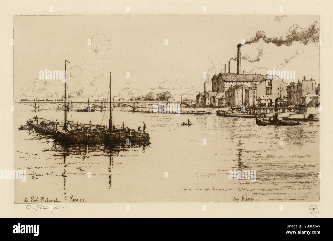 Il Ponte Nazionale (indicato di sicurezza (lettera)) Foto Stock