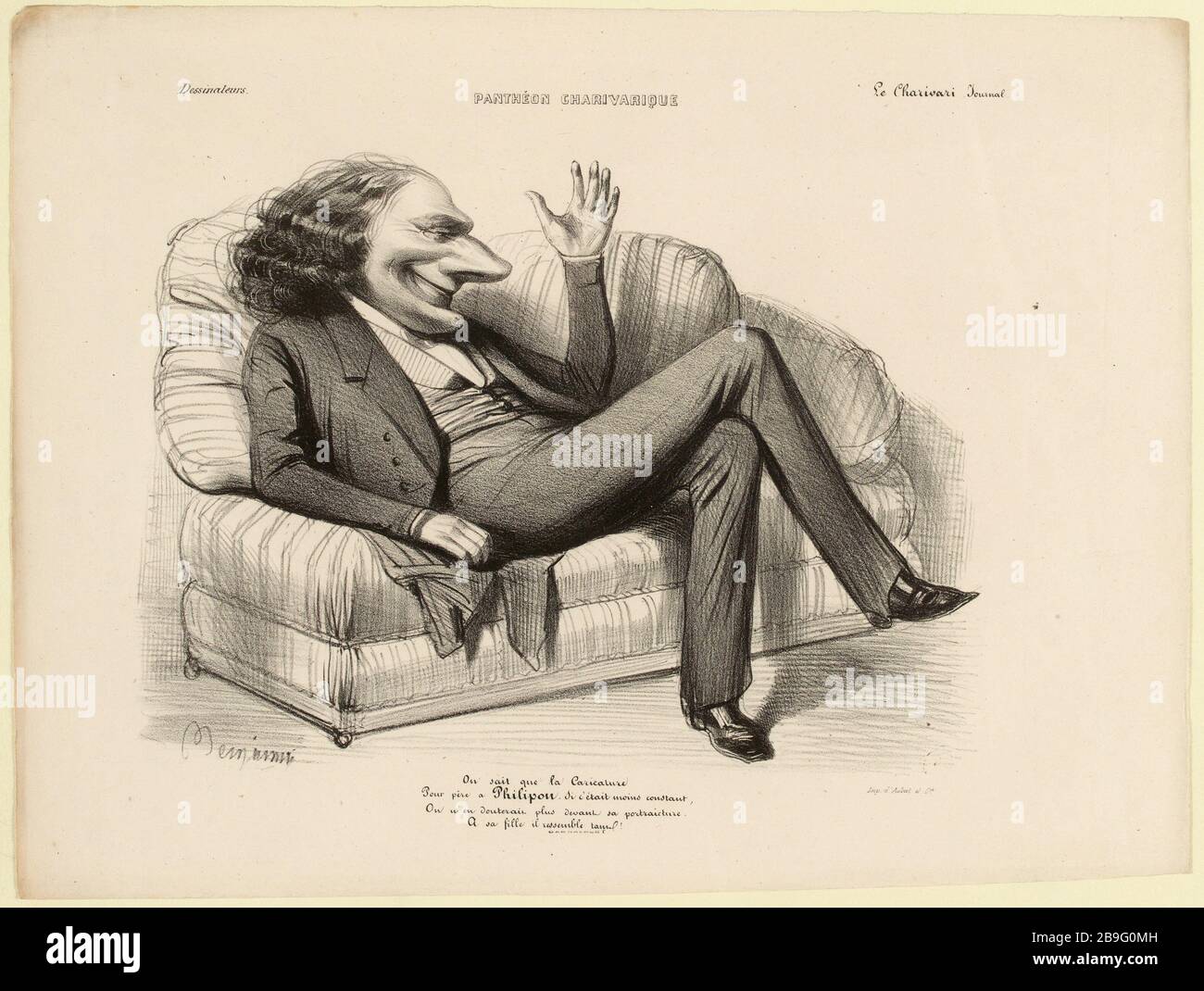 Sappiamo che Cartoon per padre Filippo. Se è stato meno coerente, è più sospetto di fronte ... (Vedi elenco) | Carlo Filippo (1800-1862) | PANTHEON CHARIVARIQUE, nº6 (TS). Foto Stock
