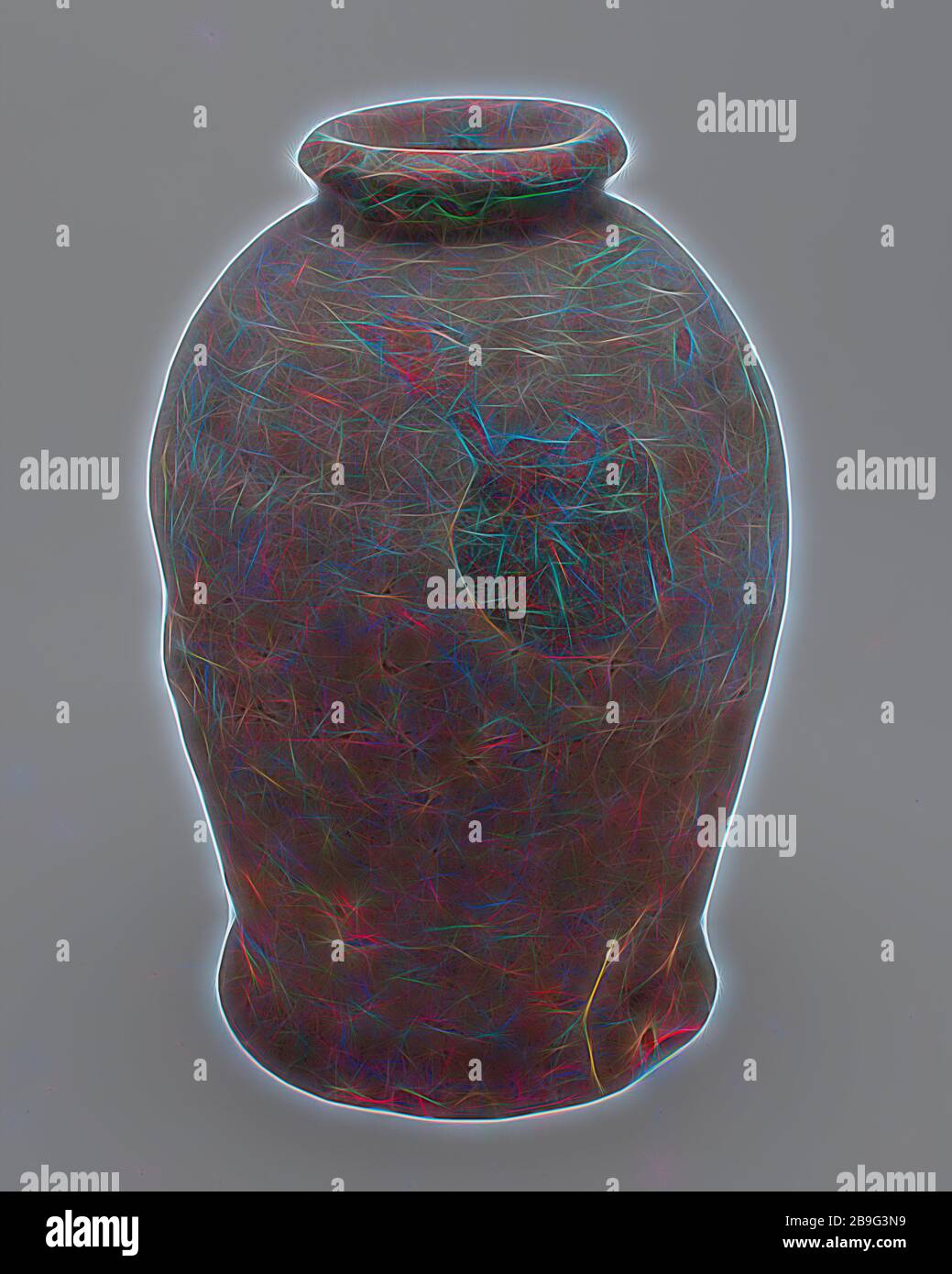 Vaso in ceramica su supporto, balaustra forma, utilizzati nell'industria dello zucchero, zuccheriera pot titolare trovare terreno terracotta ceramica smalto smalto di piombo, girato a mano terracotta invetriata pot su supporto. Balaustra di forma rotonda con la spalla e il collo stretto spessore di apertura e scollatura rotonda compresi girovita. Red shard internamente smaltato filatura offuscata della intera altezza e poco profonda ammaccatura nella parete laterale al di sotto dell'arco archeologia ceramiche indigene sugar l'industria dolciaria Foto Stock