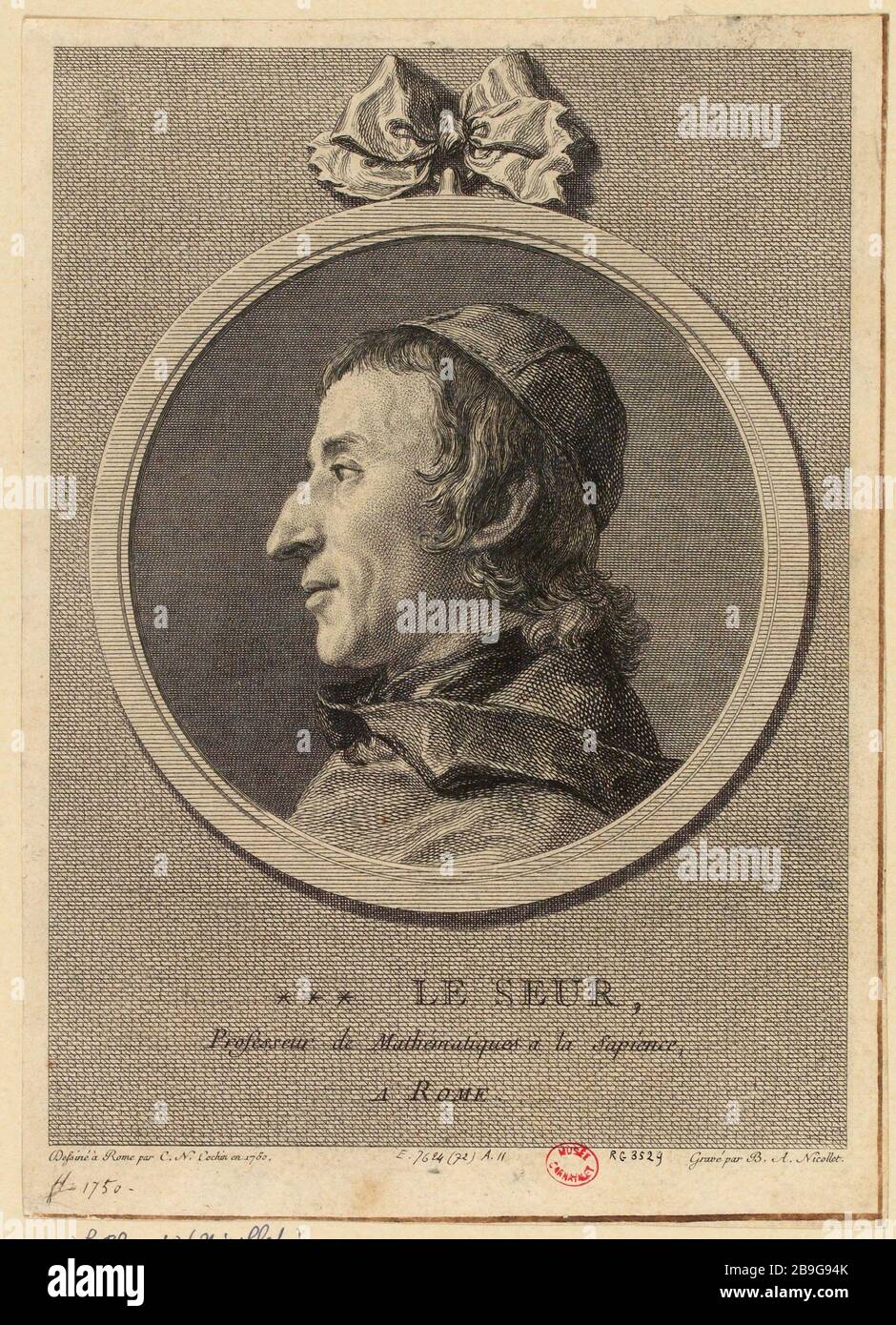 Le Seur, Professore di Matematica á la Sapienza a Roma (titolo fittizio) Foto Stock