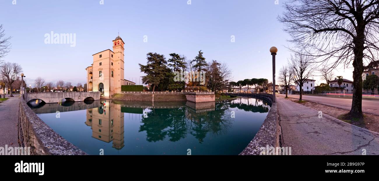 Villa Sagramoso è il municipio di Zevio. Provincia di Verona, Veneto, Italia, Europa. Foto Stock